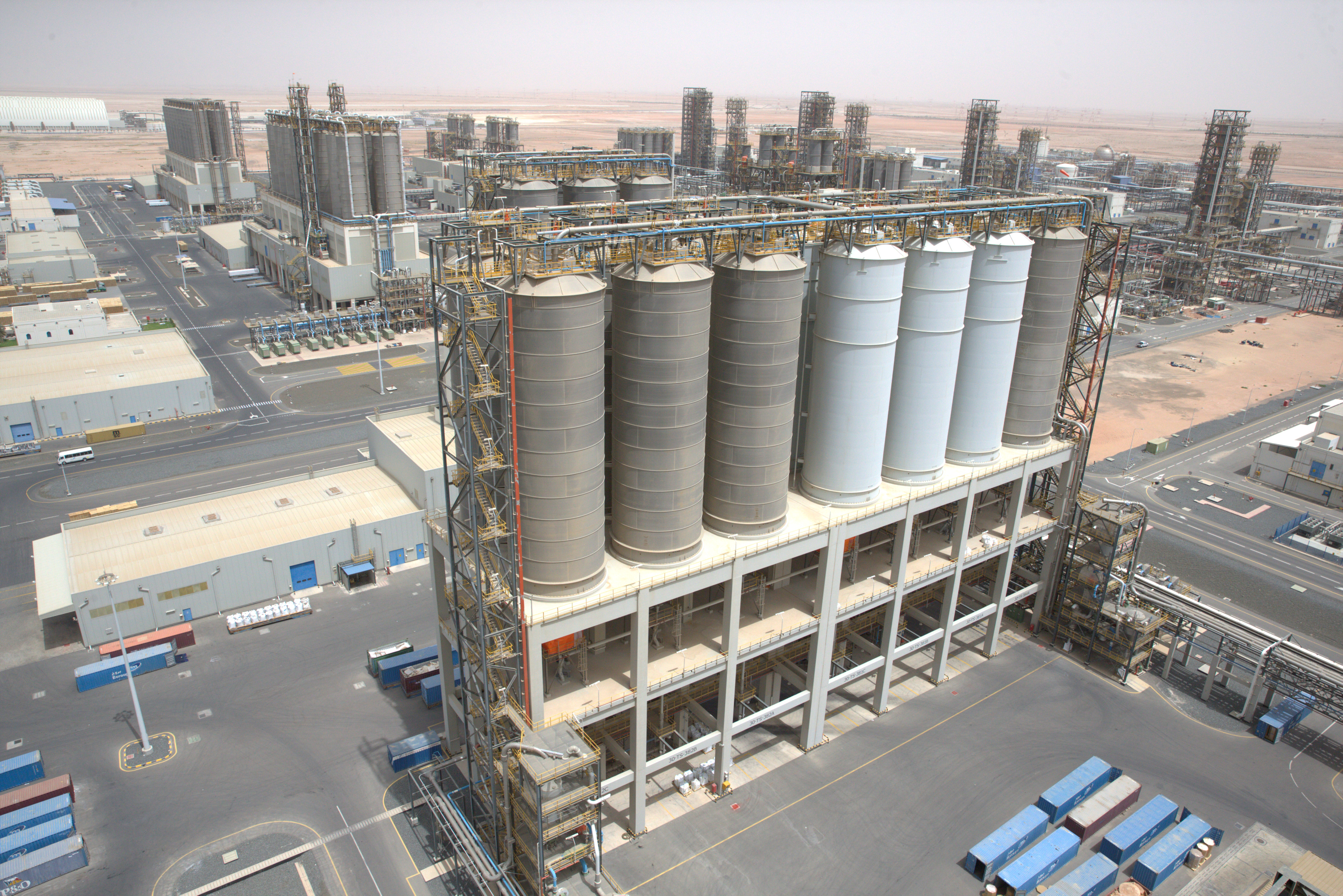 General view of the Borouge petrochemical facility at ADNOC's Ruwais Industrial Complex in Ruwais