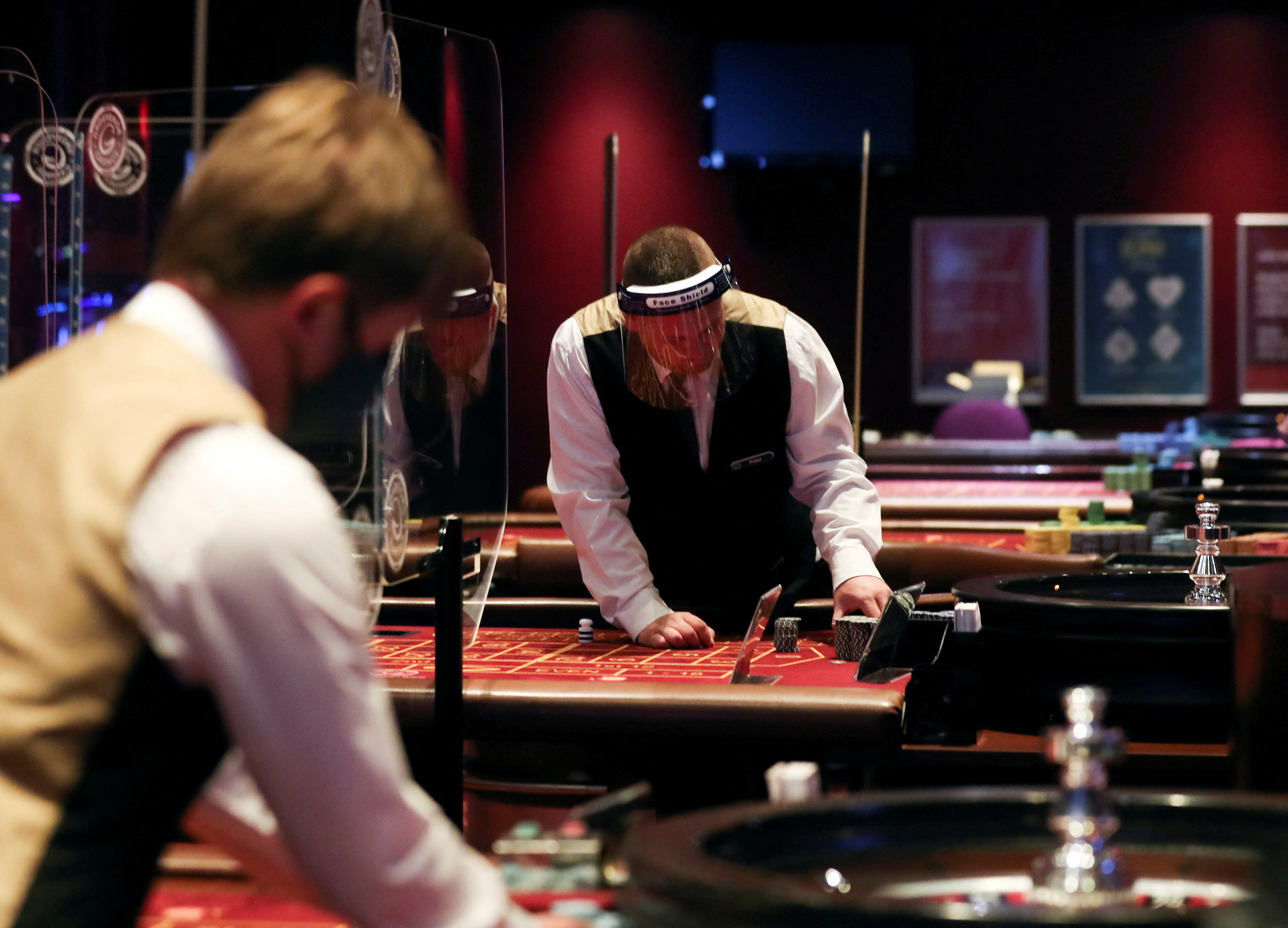 Casino in UK prepares to reopen, in Newcastle upon Tyne