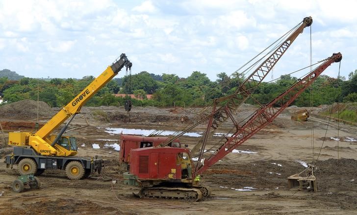 Machinery is seen at the Congolese state mining company Gecamines' copper plant in Kambove, in the southern region of Katanga