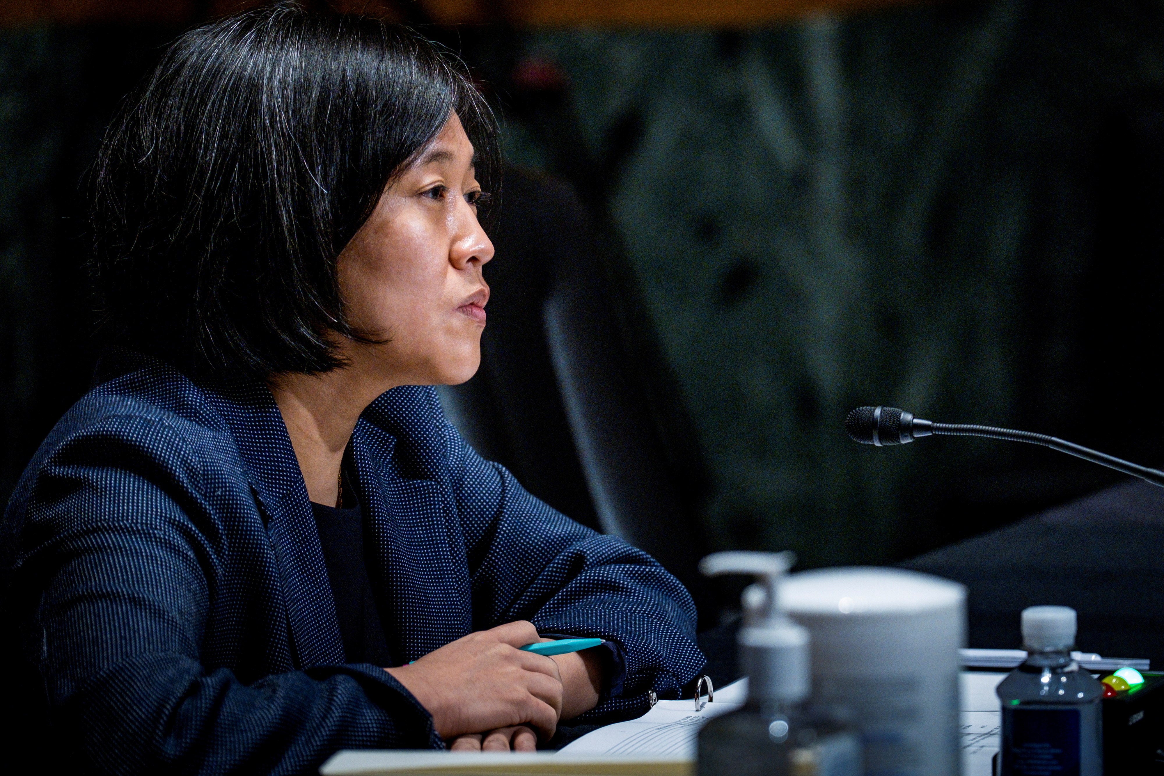 FILE PHOTO: Katherine C. Tai testifies before Senate Finance Committee in Washington