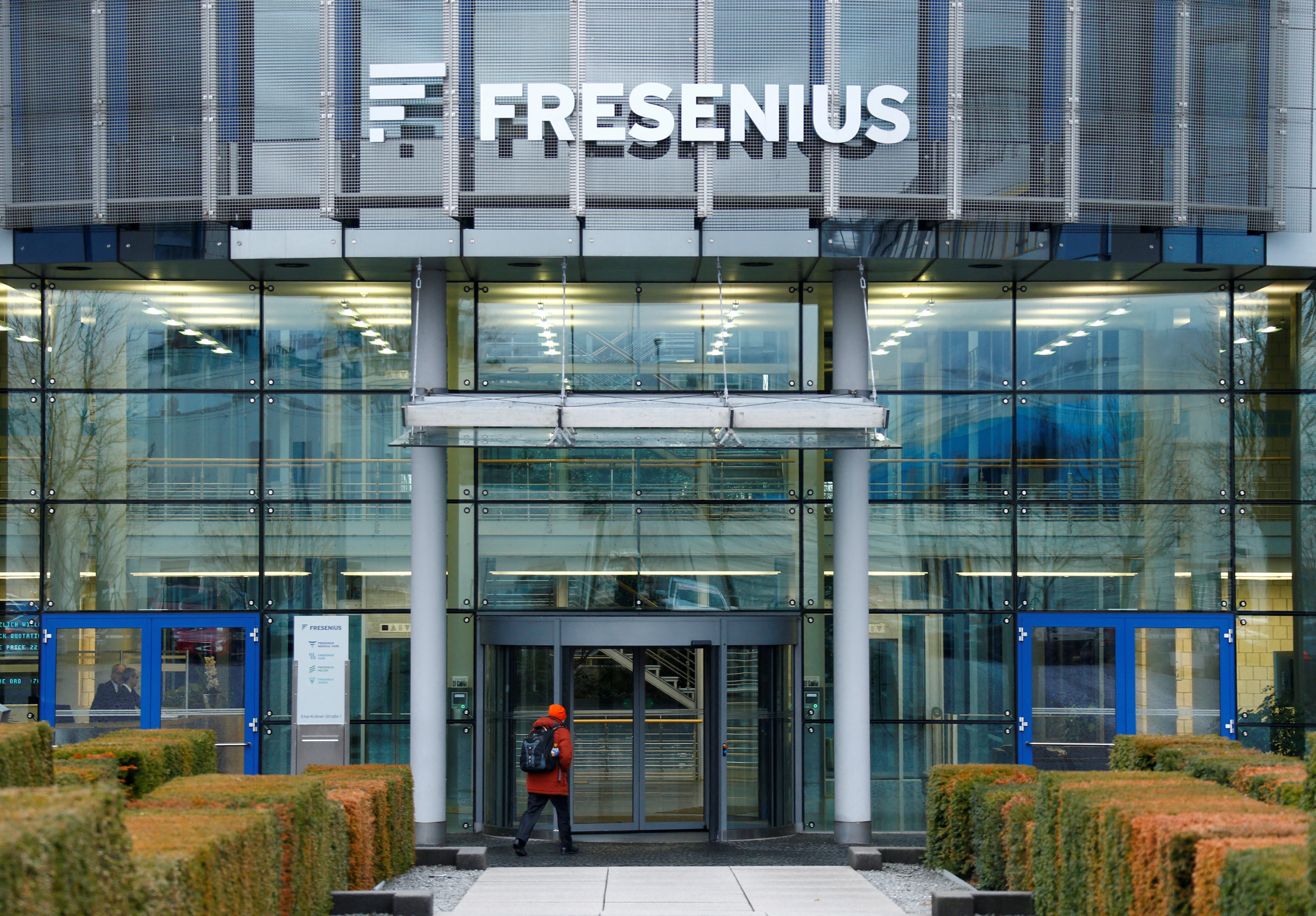 The Fresenius SE headquarters are pictured in Bad Homburg near Frankfurt