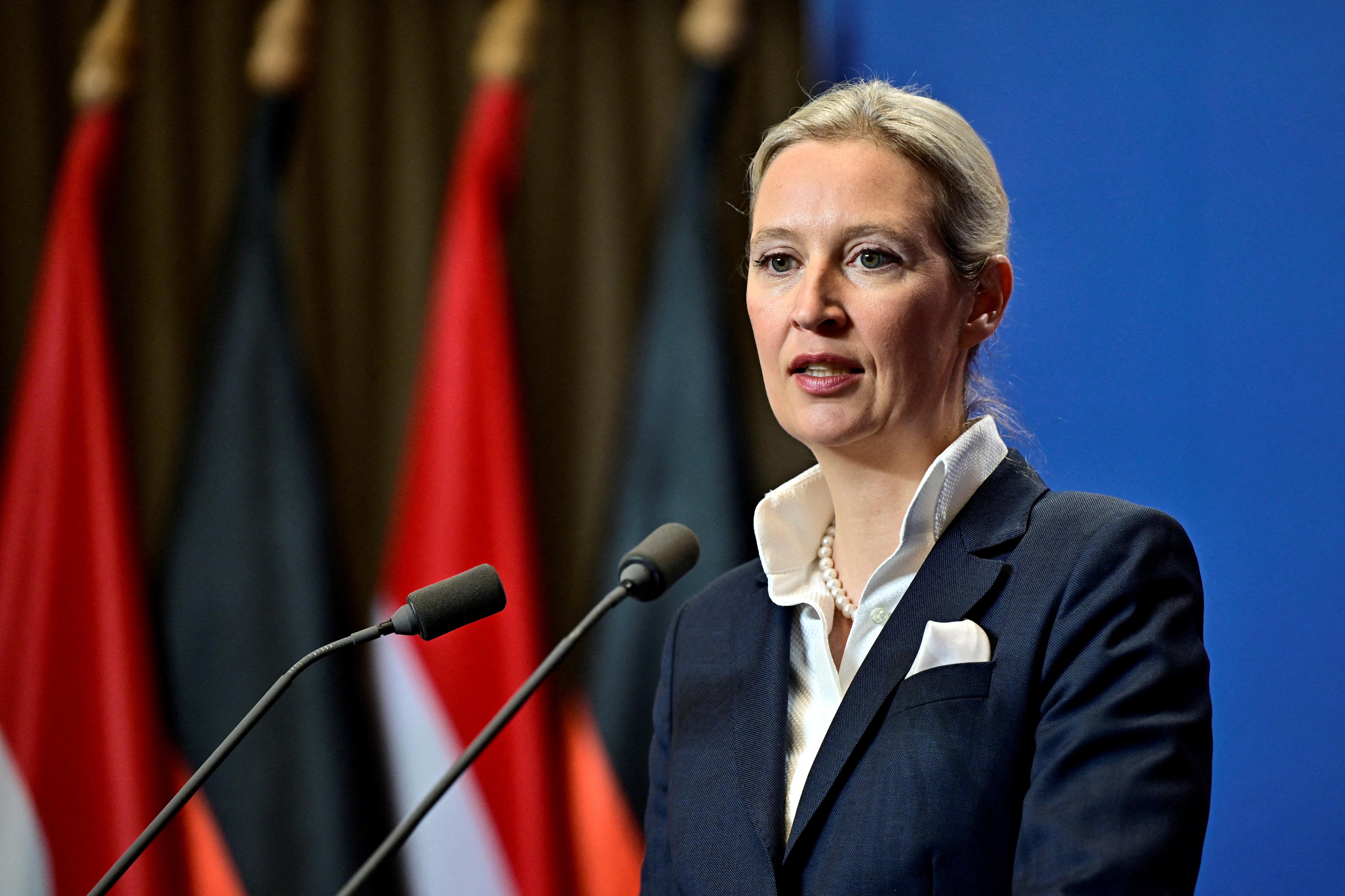 AfD Co-Leader Alice Weidel in Budapest, Hungary