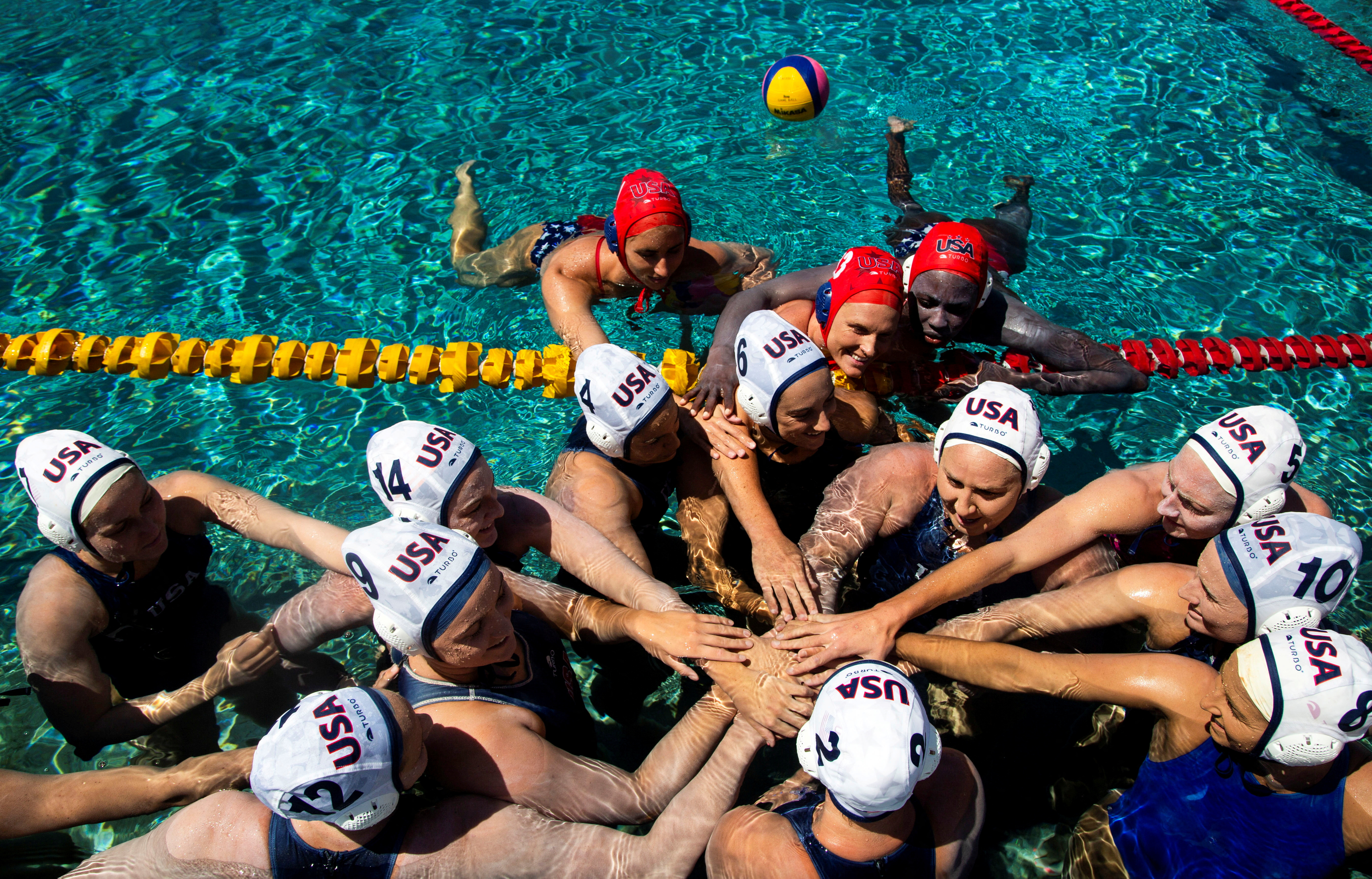U.S. Women's Water Polo National team trains for the Olympics