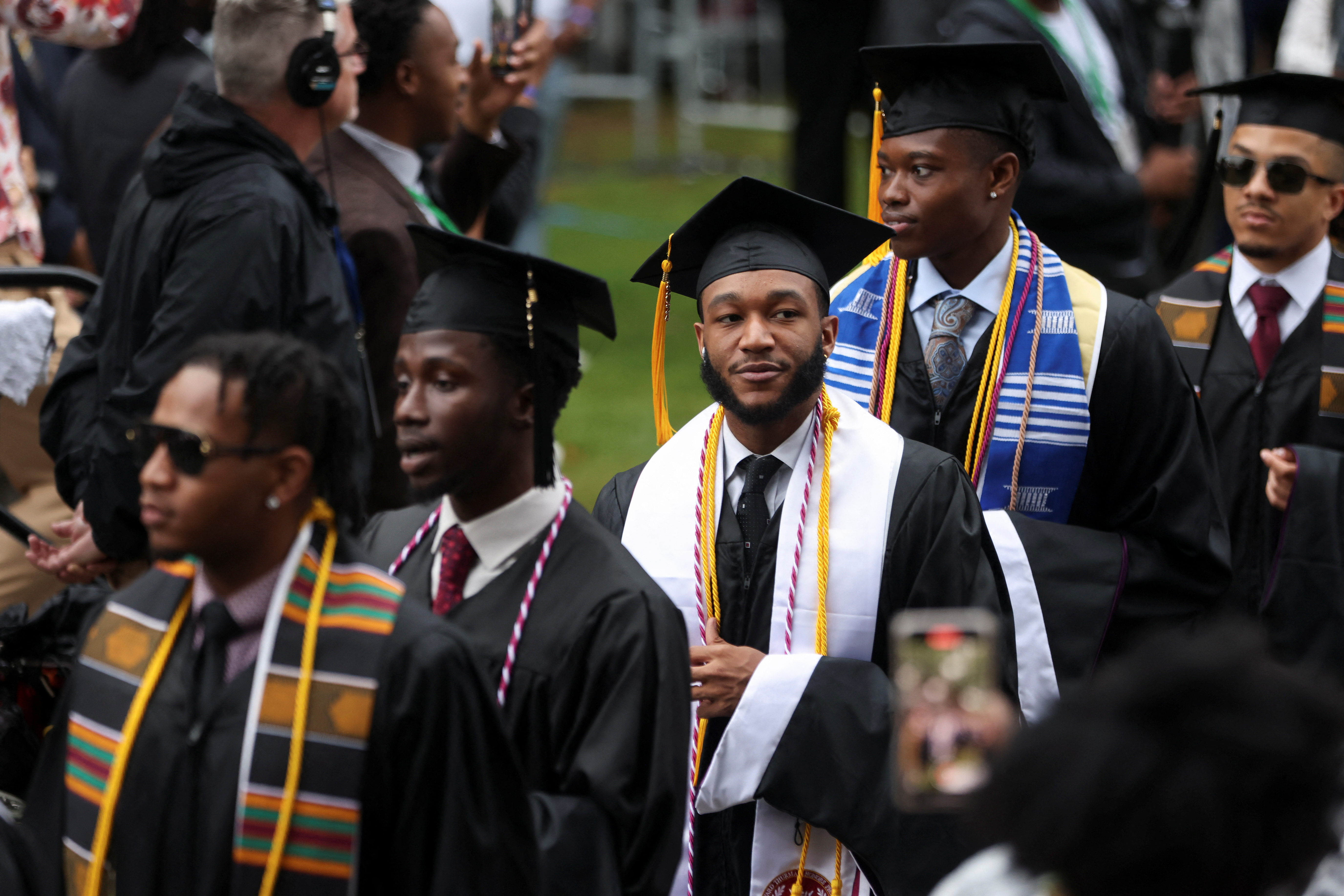 U.S. President Biden speaks to Morehouse College graduates during a commencement ceremony in Atlanta