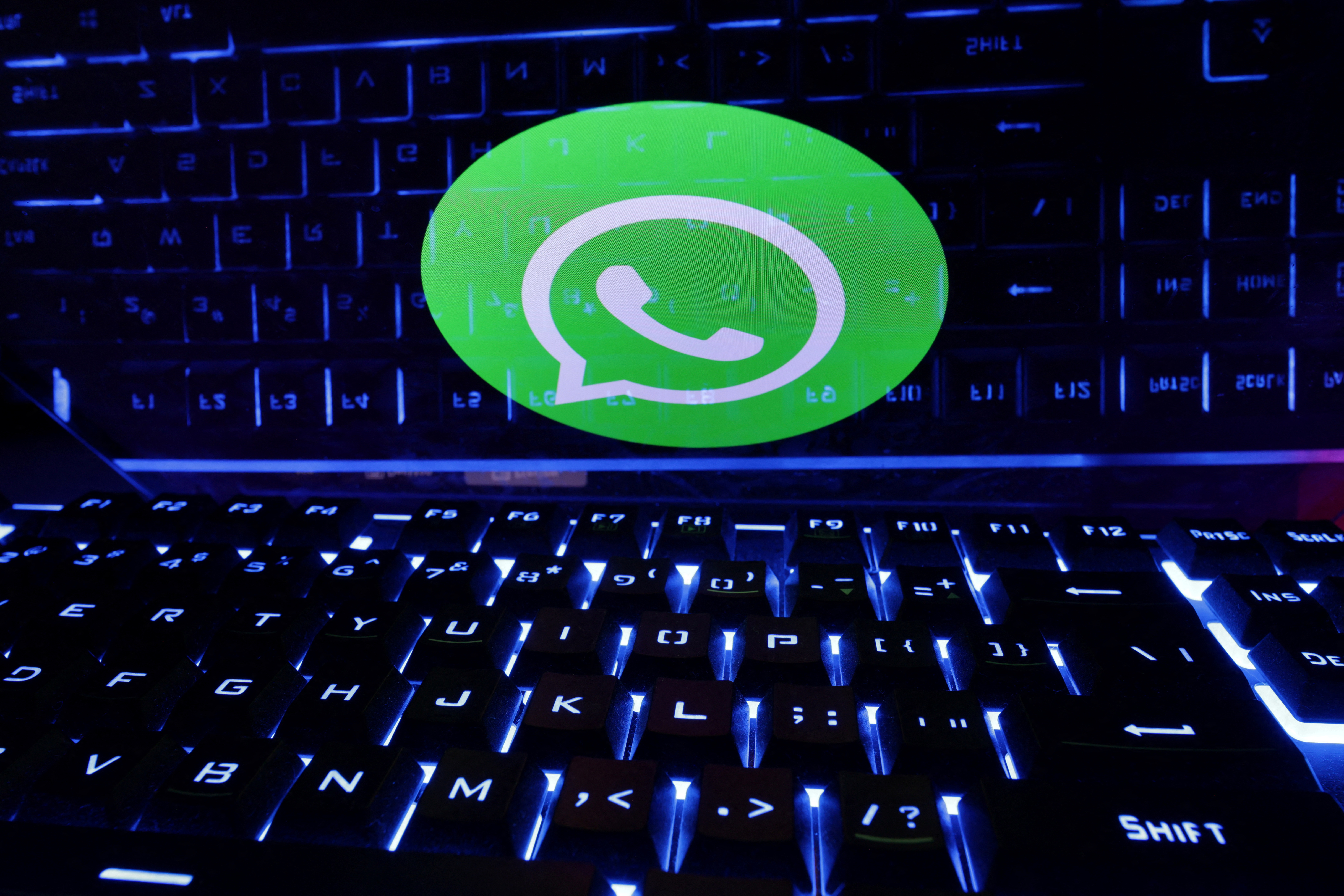 Illustration shows Whatsapp logo