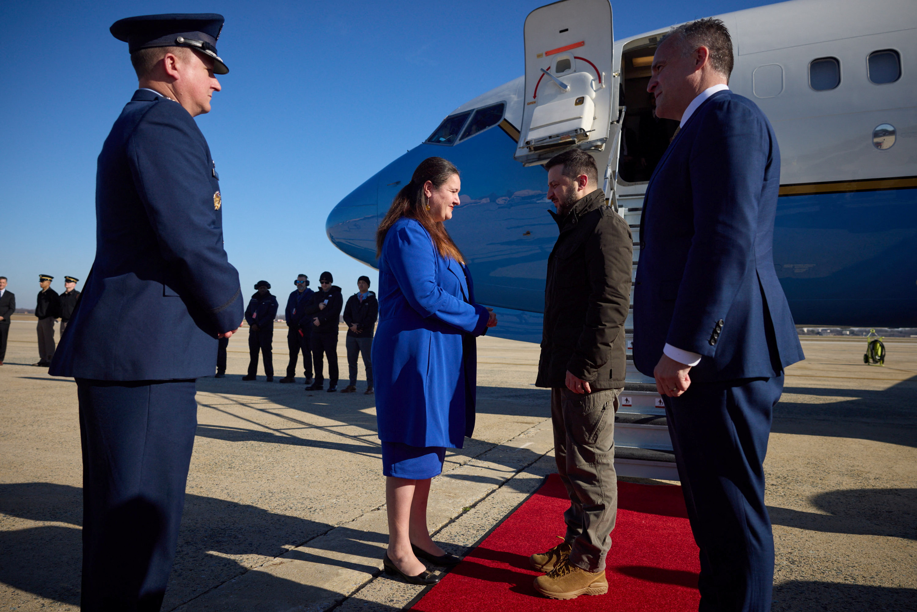 Ukraine's President Zelenskiy arrives to Washington