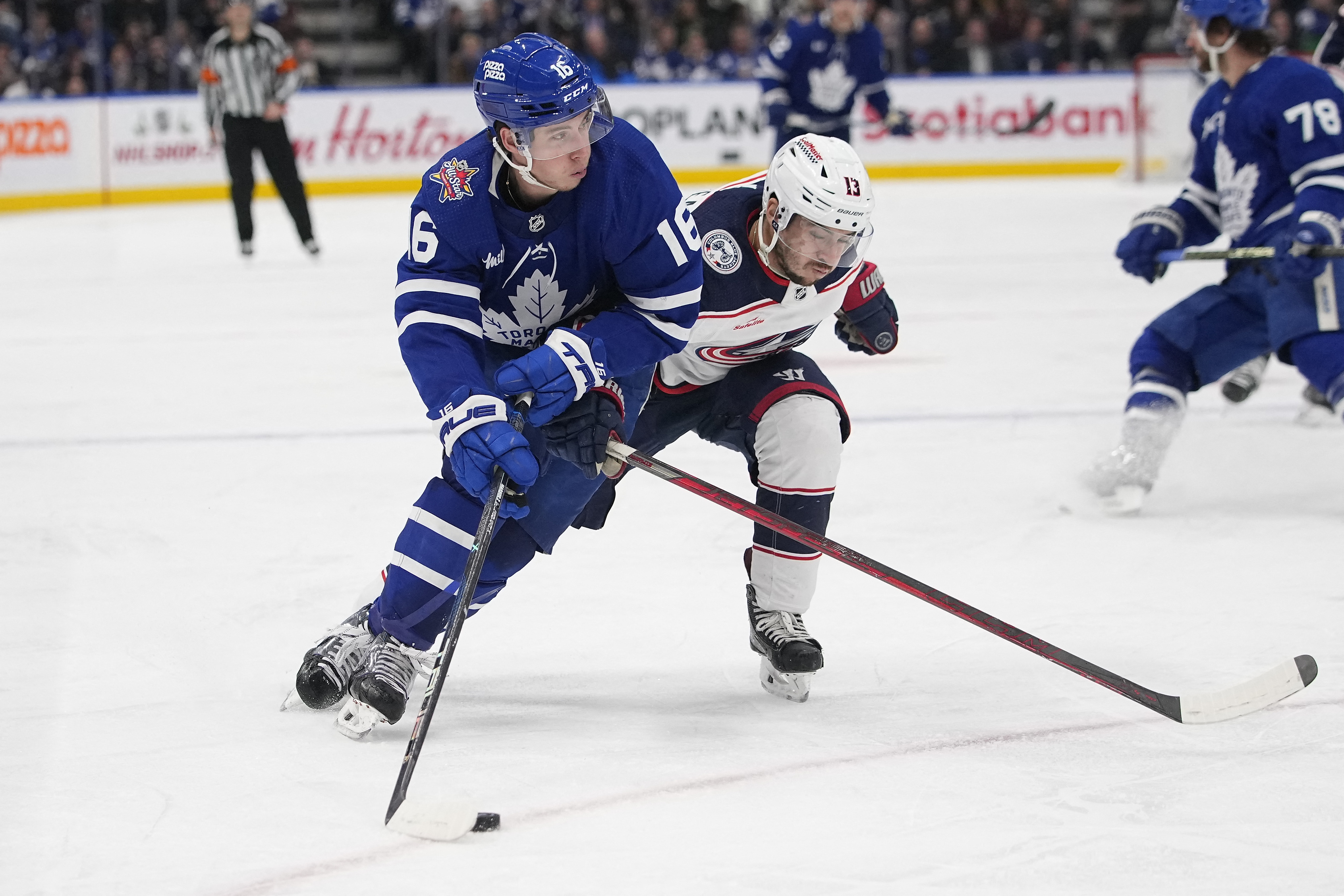 Blue Jackets blow five-goal lead, still beat Maple Leafs 6-5 in OT ...