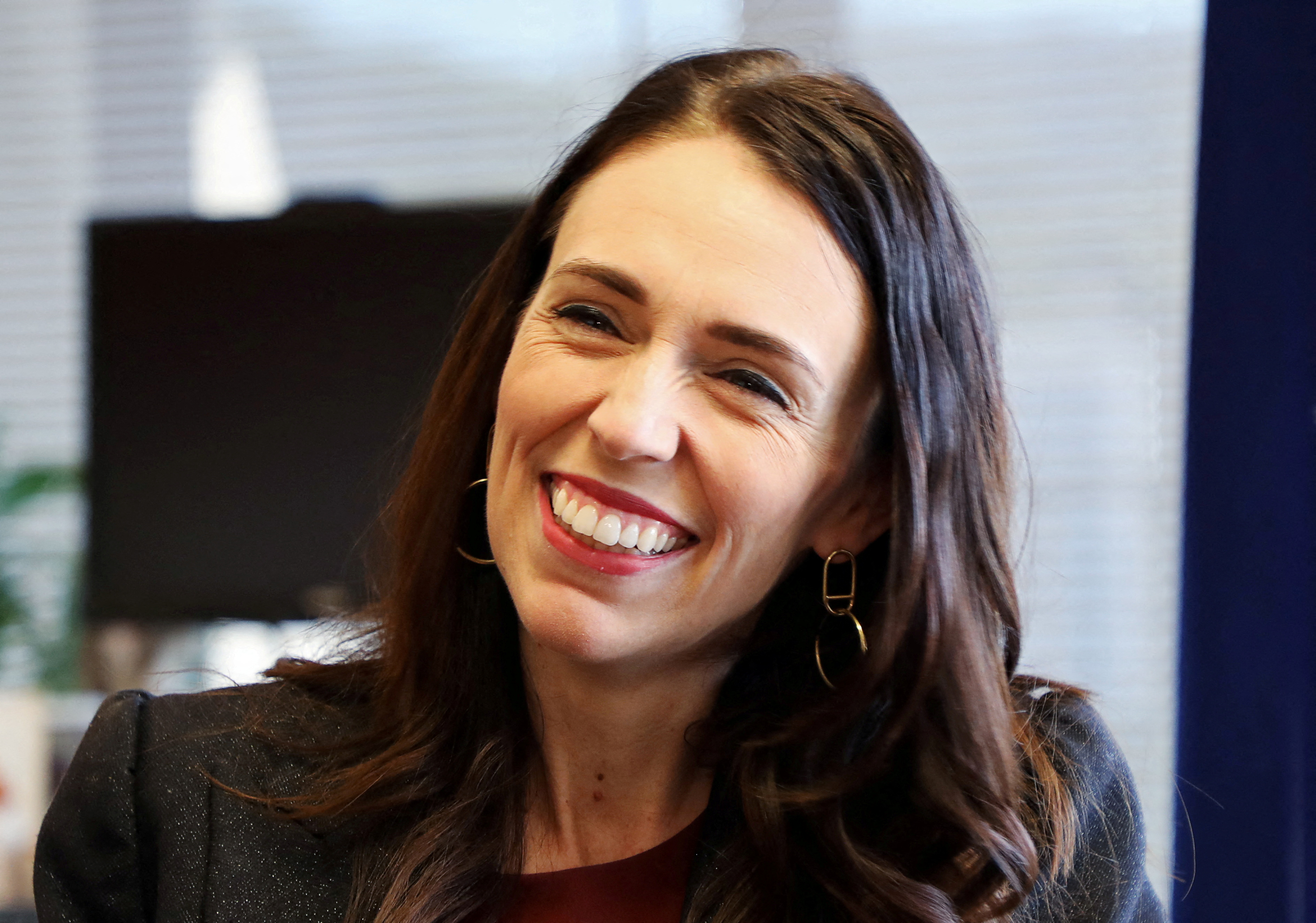 New Zealand's Prime Minister Jacinda Ardern speaks during an interview with Reuters in Wellington