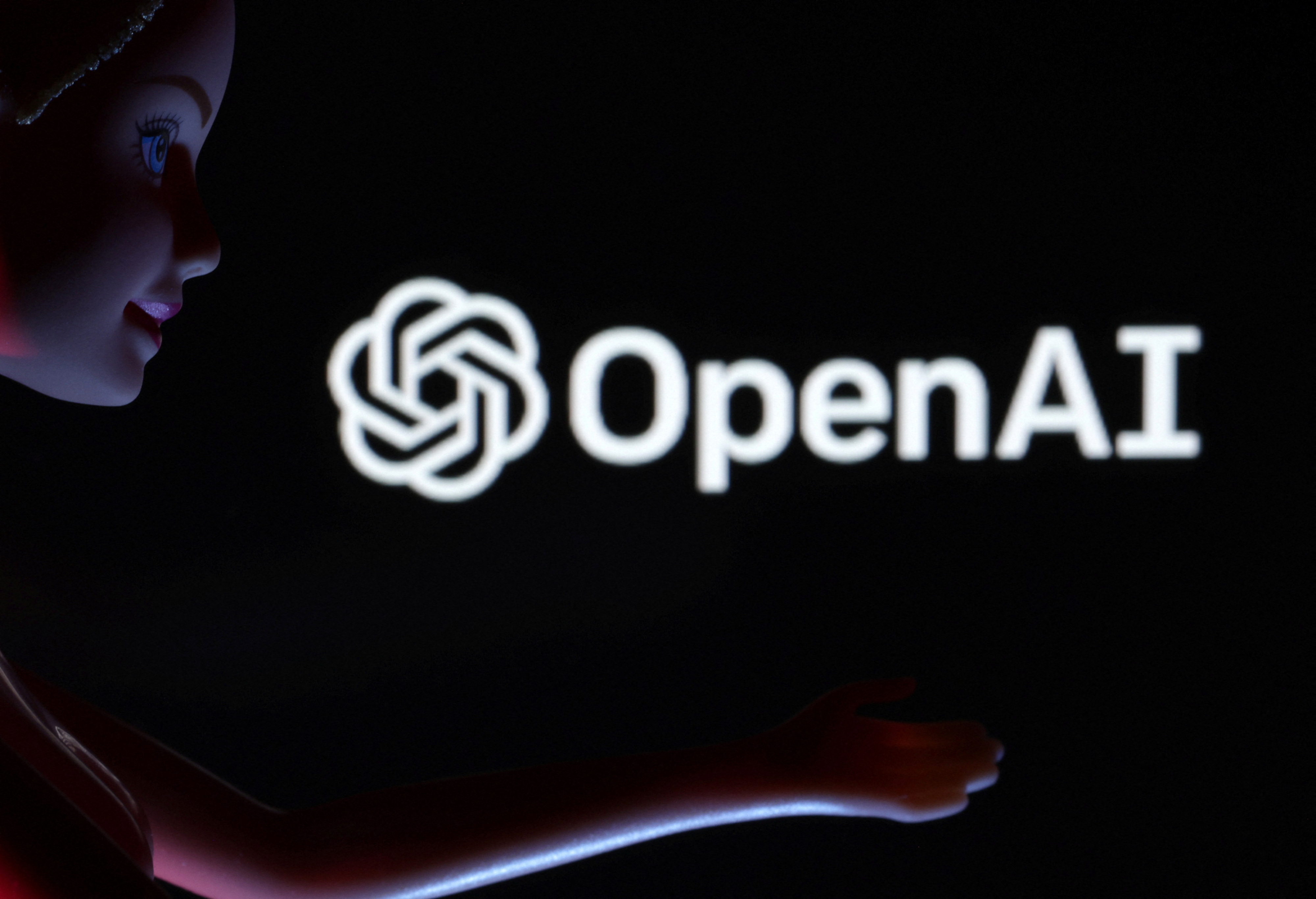 Illustration shows OpenAI logo