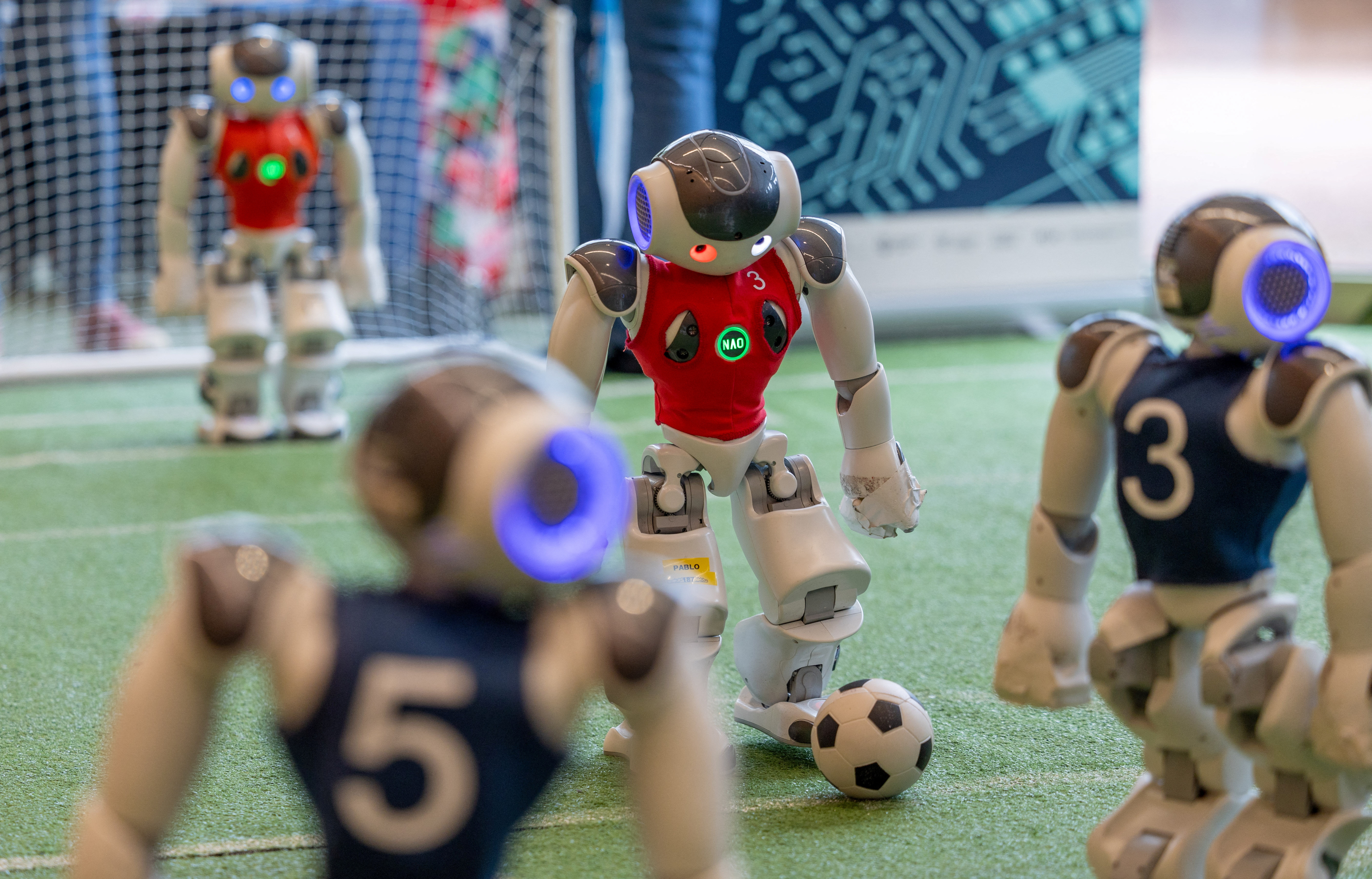 Robots Play Soccer at Geneva AI Expo
