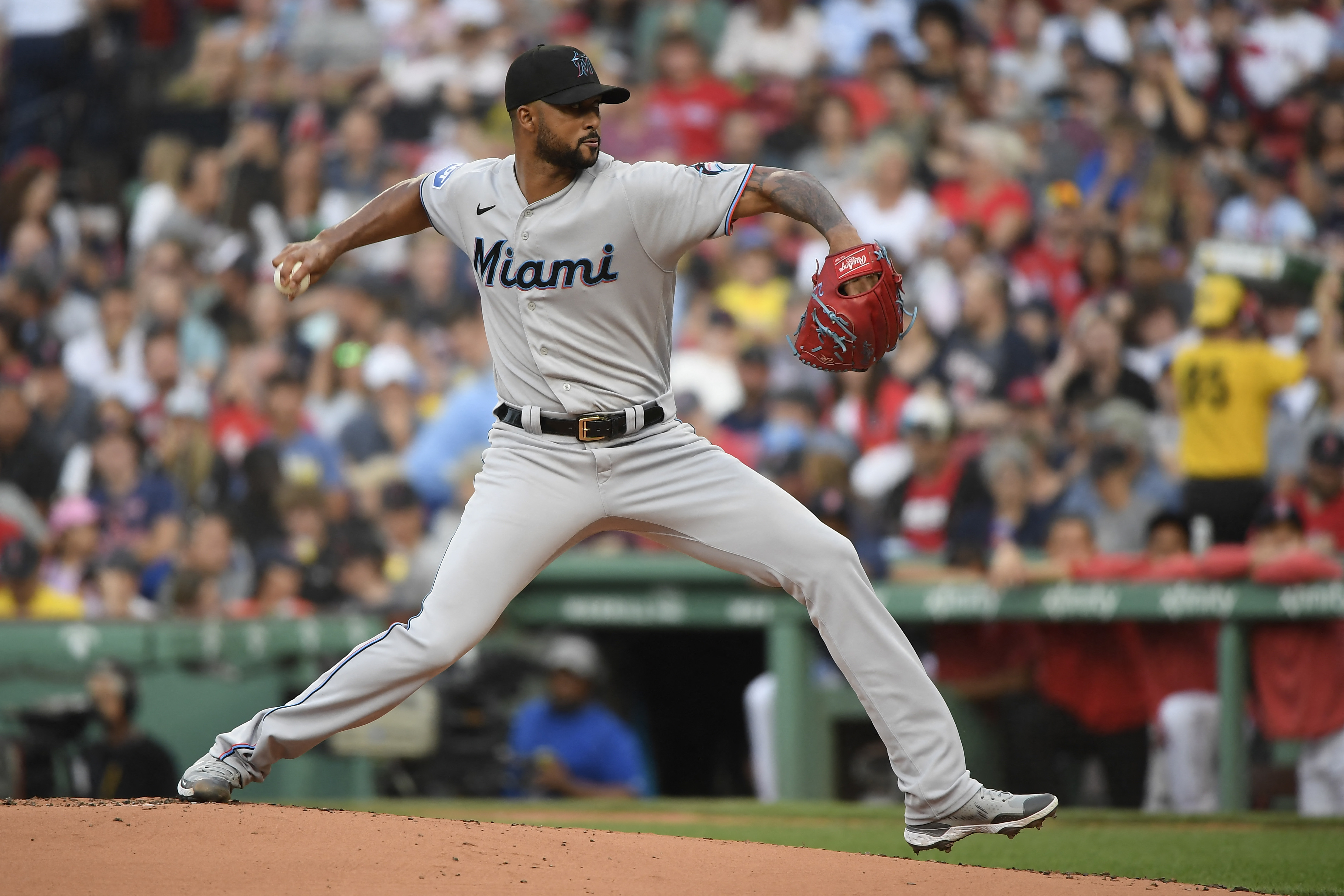 Marlins scratch Sandy Alcantara from start because of biceps tendinitis -  The Boston Globe