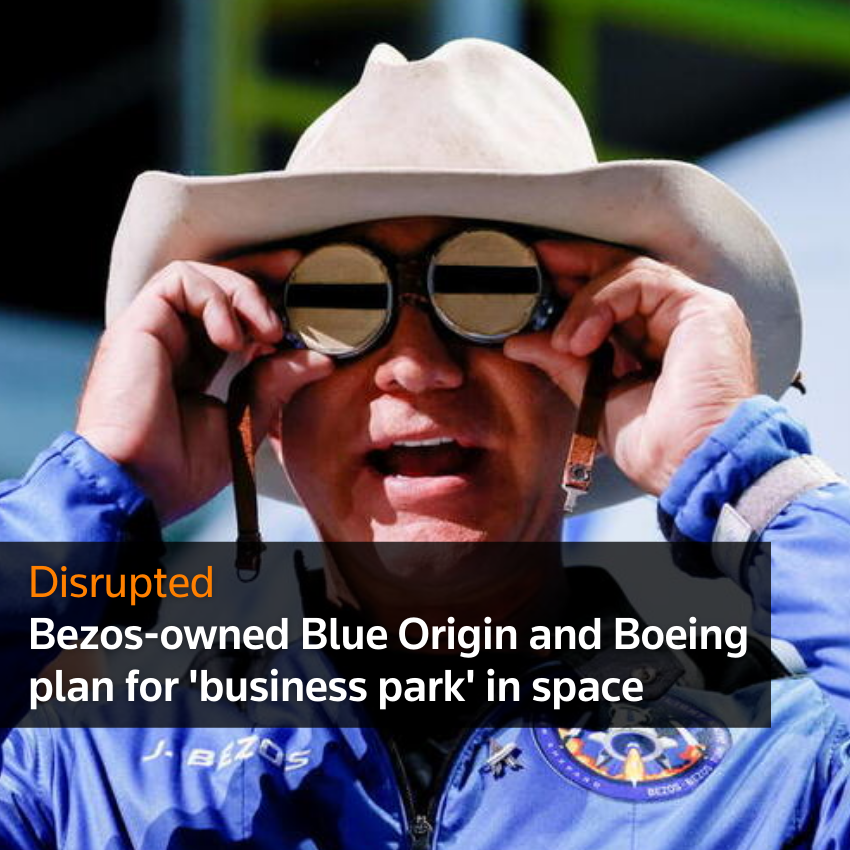 Interrupción: Blue Origin y Boeing, propiedad de Bezos, planean un 'parque empresarial' en el espacio