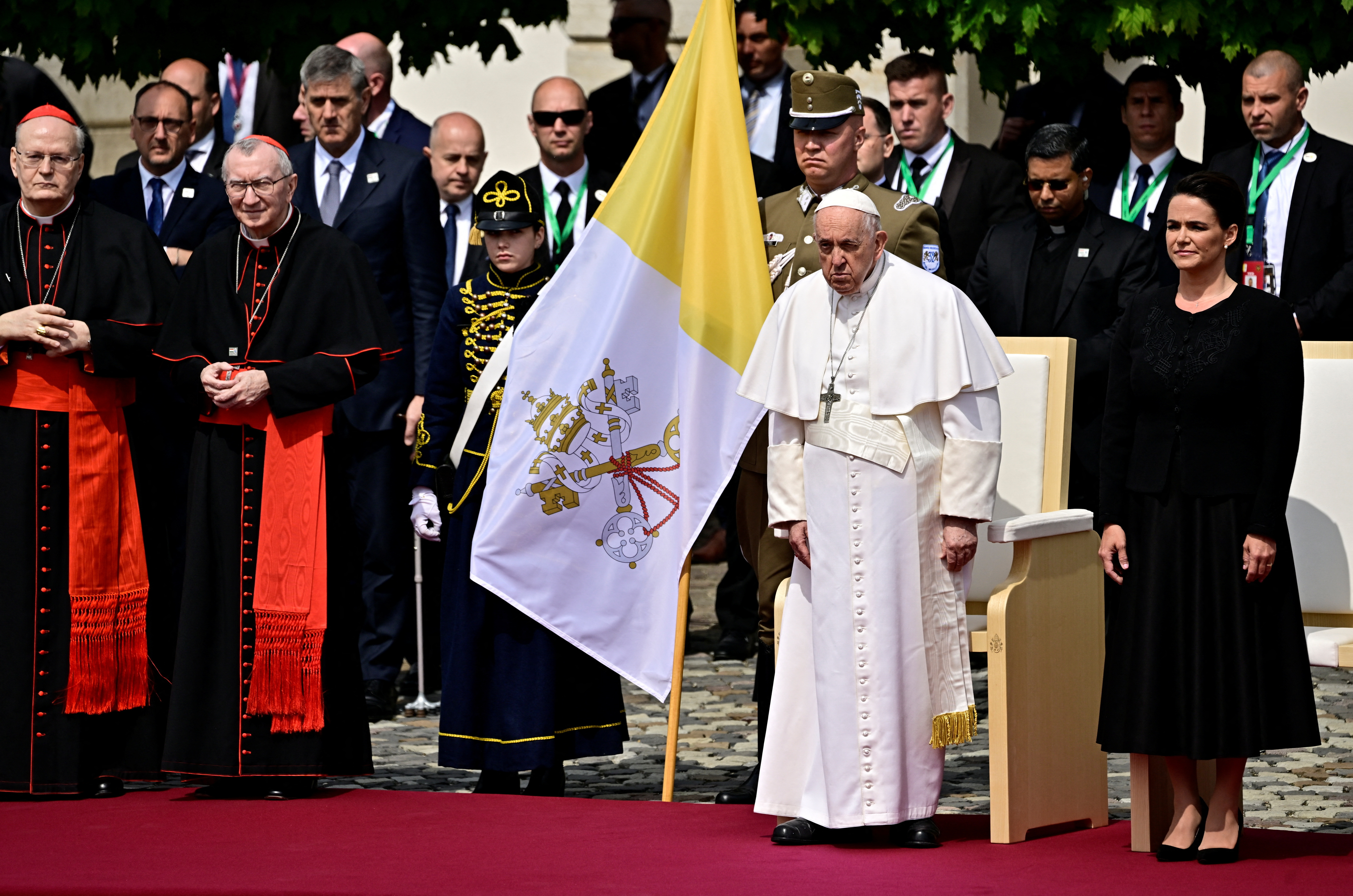 Pope arrives in Greece blasting rise of nationalism across Europe