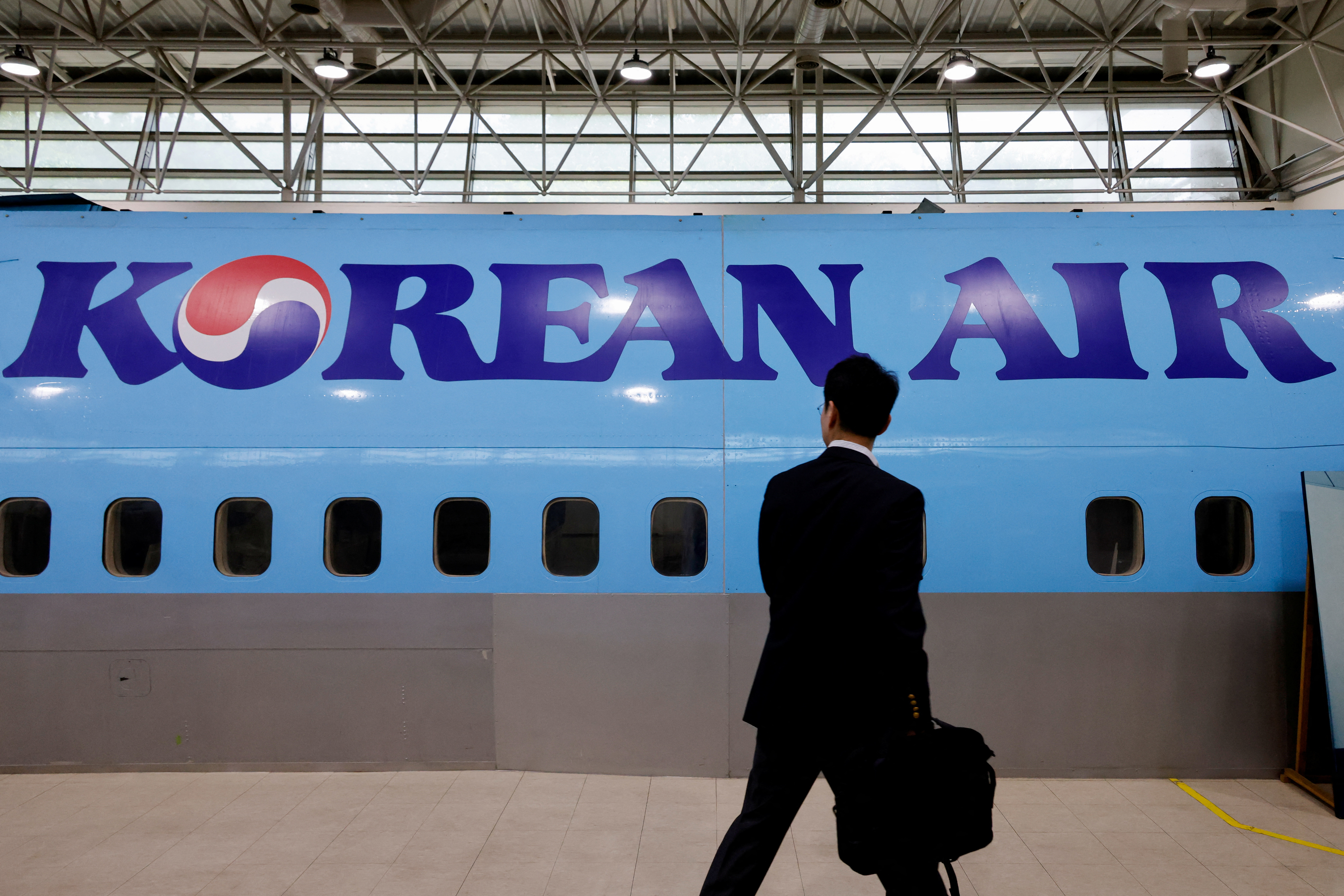 Media tour of headquarters of South Korea's biggest carrier Korean Air, in Seoul