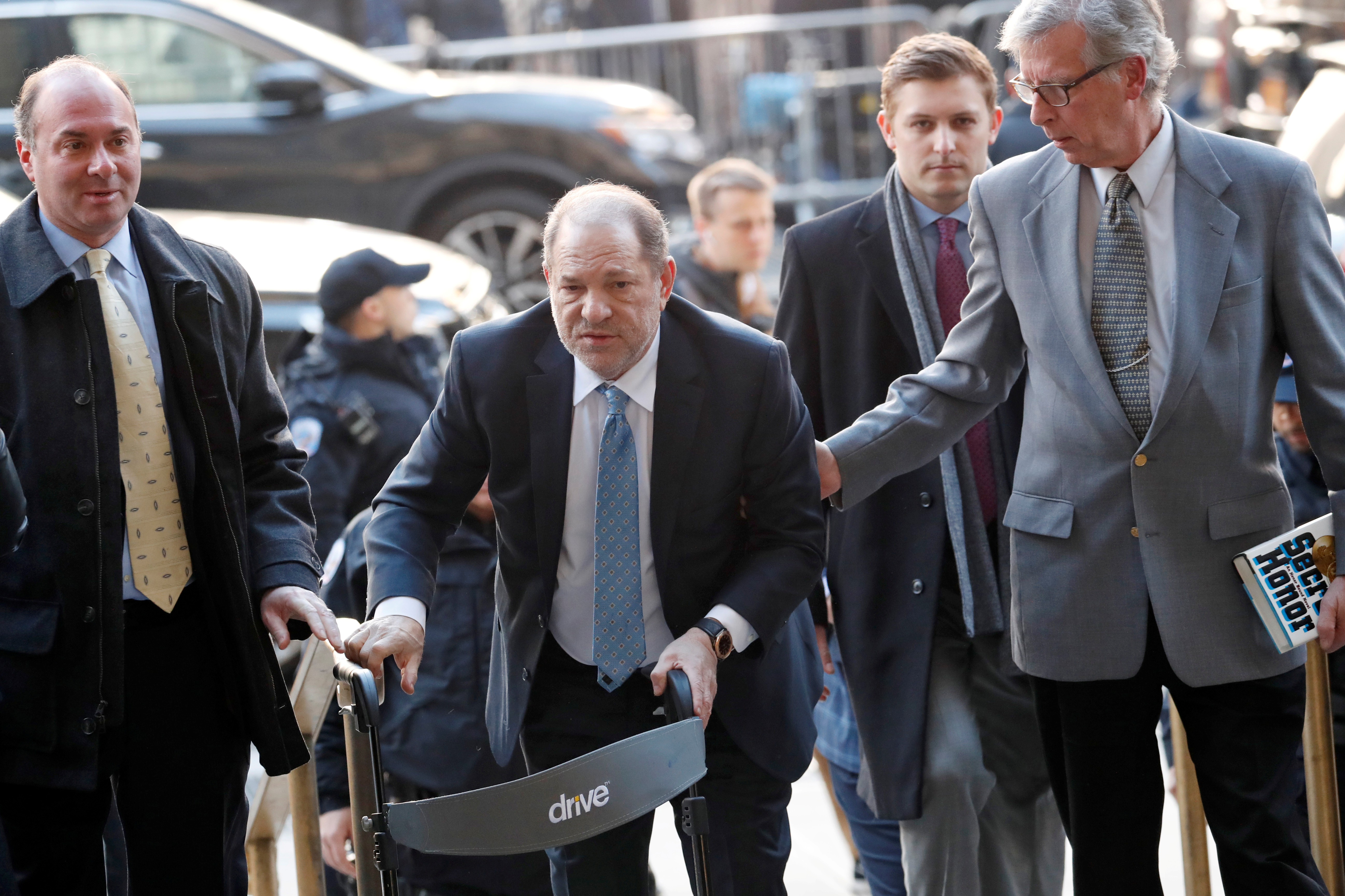 Harvey Weinstein arrives at New York Criminal Court for another day of jury deliberations in his sexual assault trial in the Manhattan borough of New York City