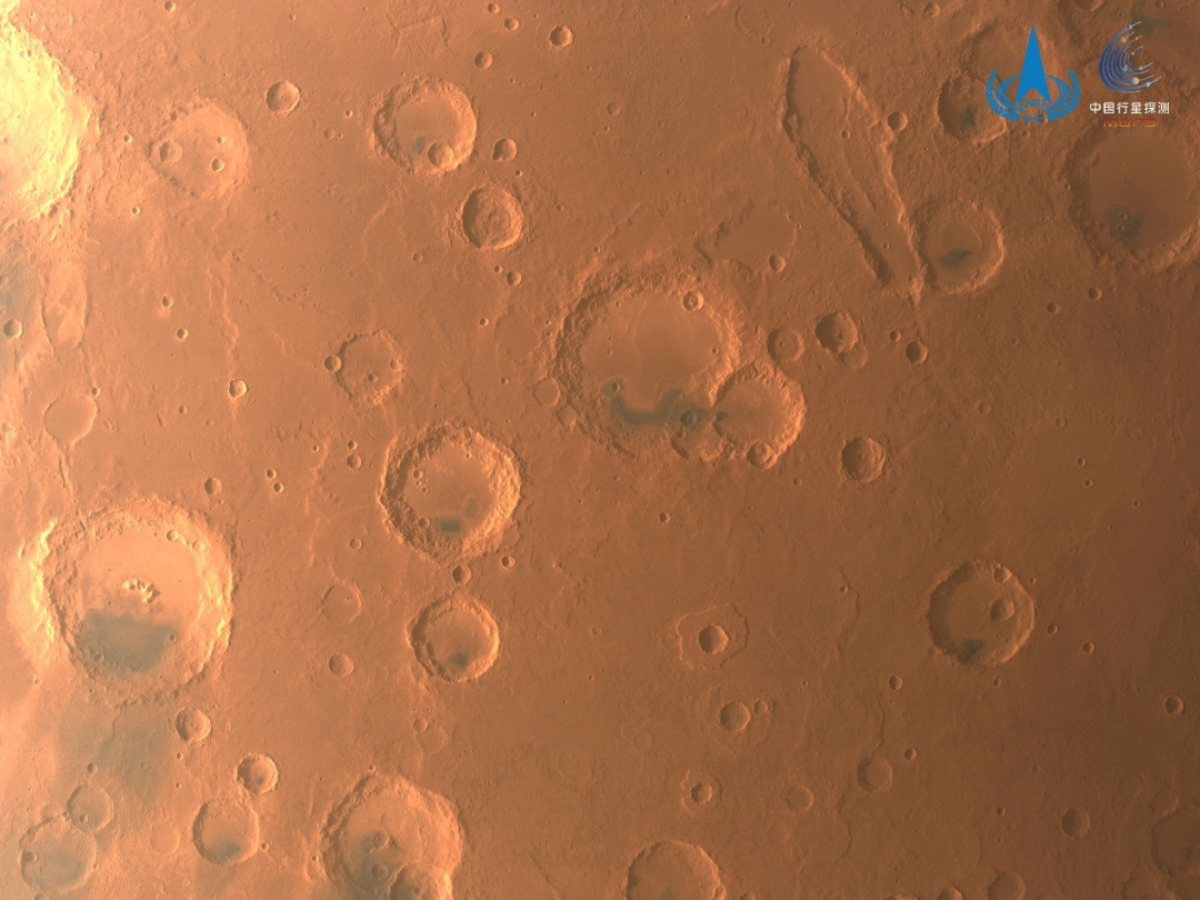 Handout image of Mars taken by China's Tianwen-1 unmanned probe