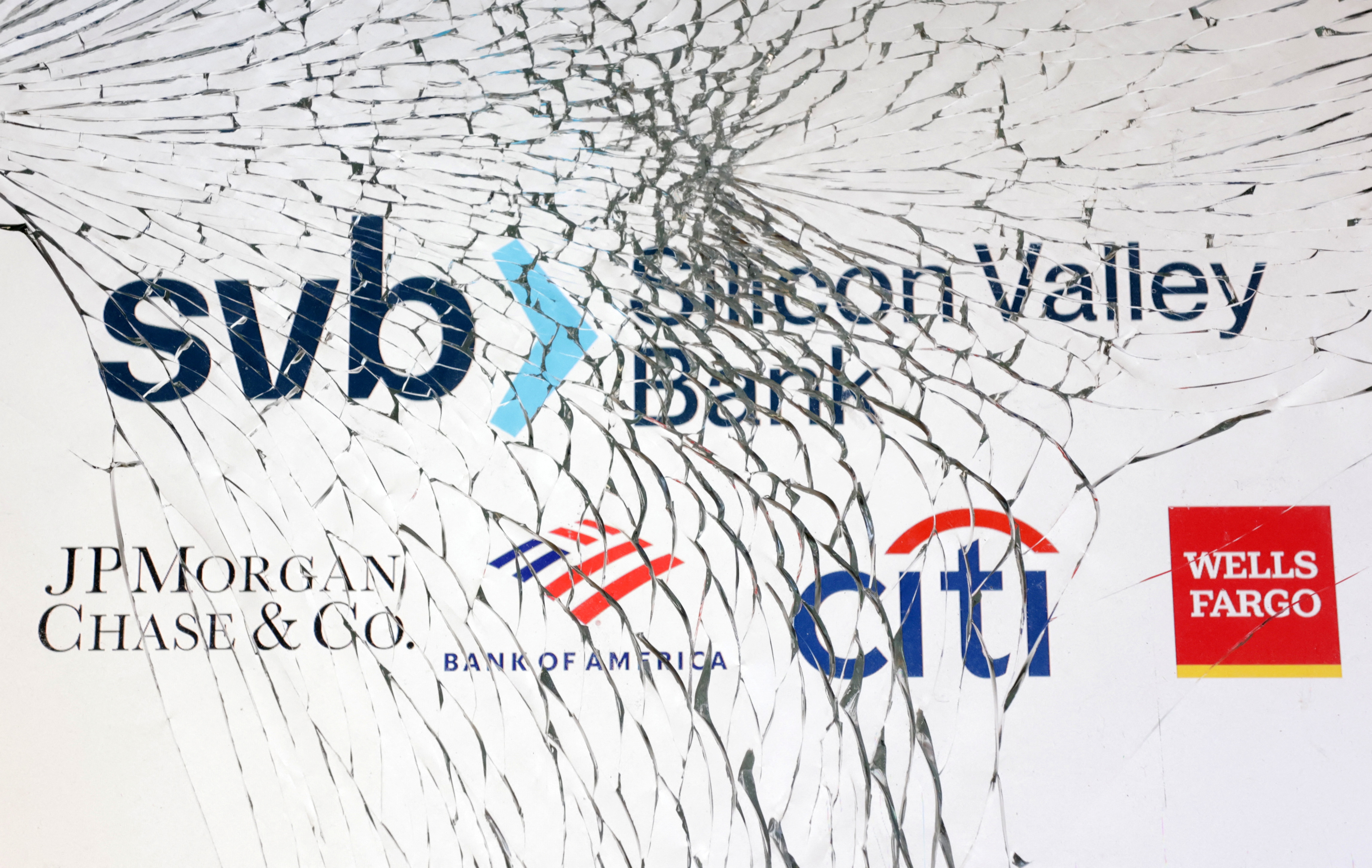  SVB (Silicon Valley Bank), JP Morgan, Bank of America, Citibank and Wells Fargo logos