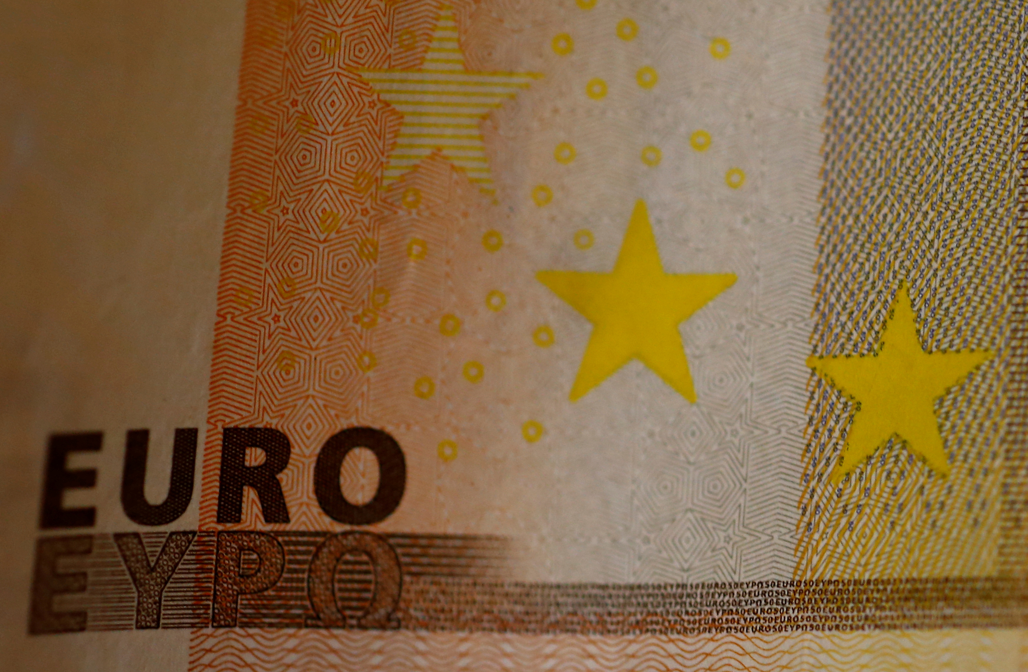 A 50 Euro banknote is seen in a picture illustration.