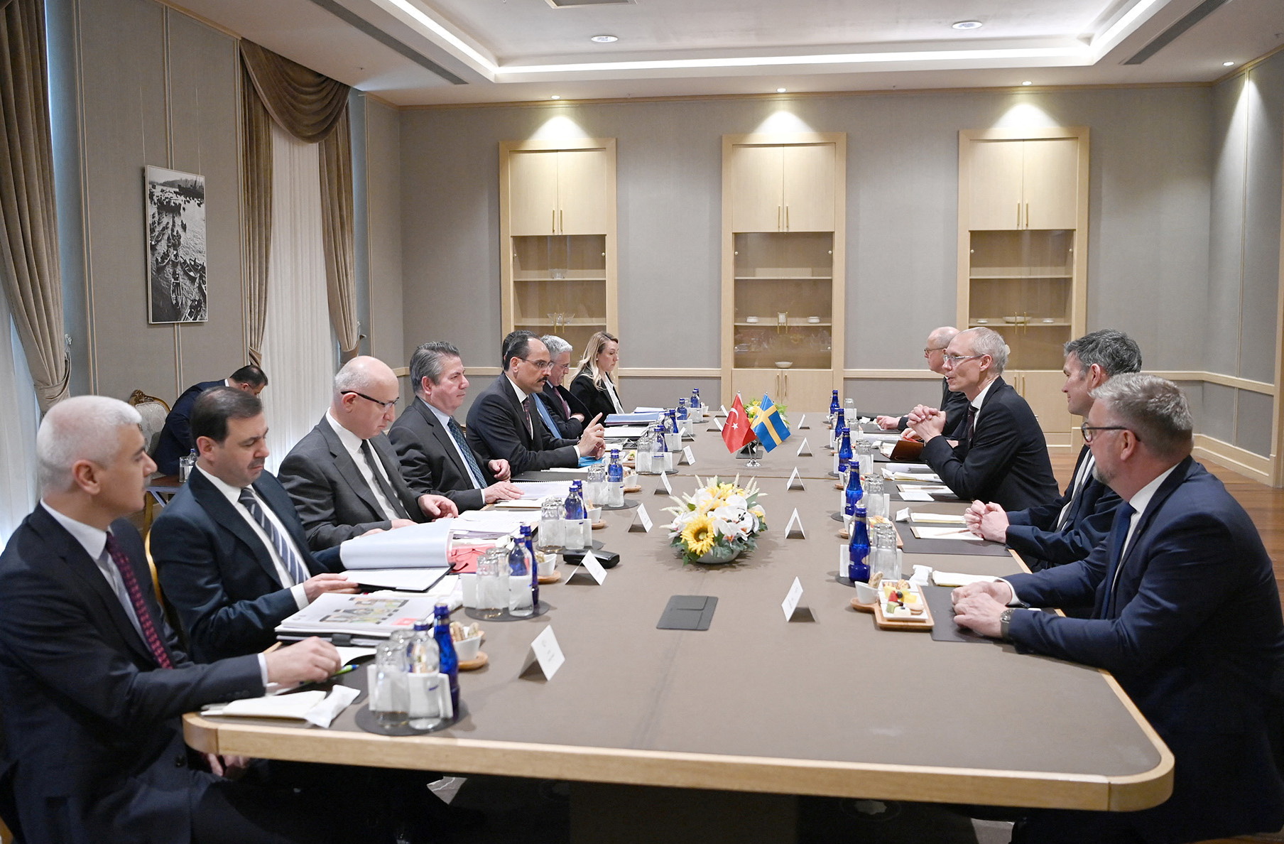 Ibrahim Kalin, Turkish President Erdogan's spokesman and chief foreign policy adviser, meets with Swedish delegation in Ankara