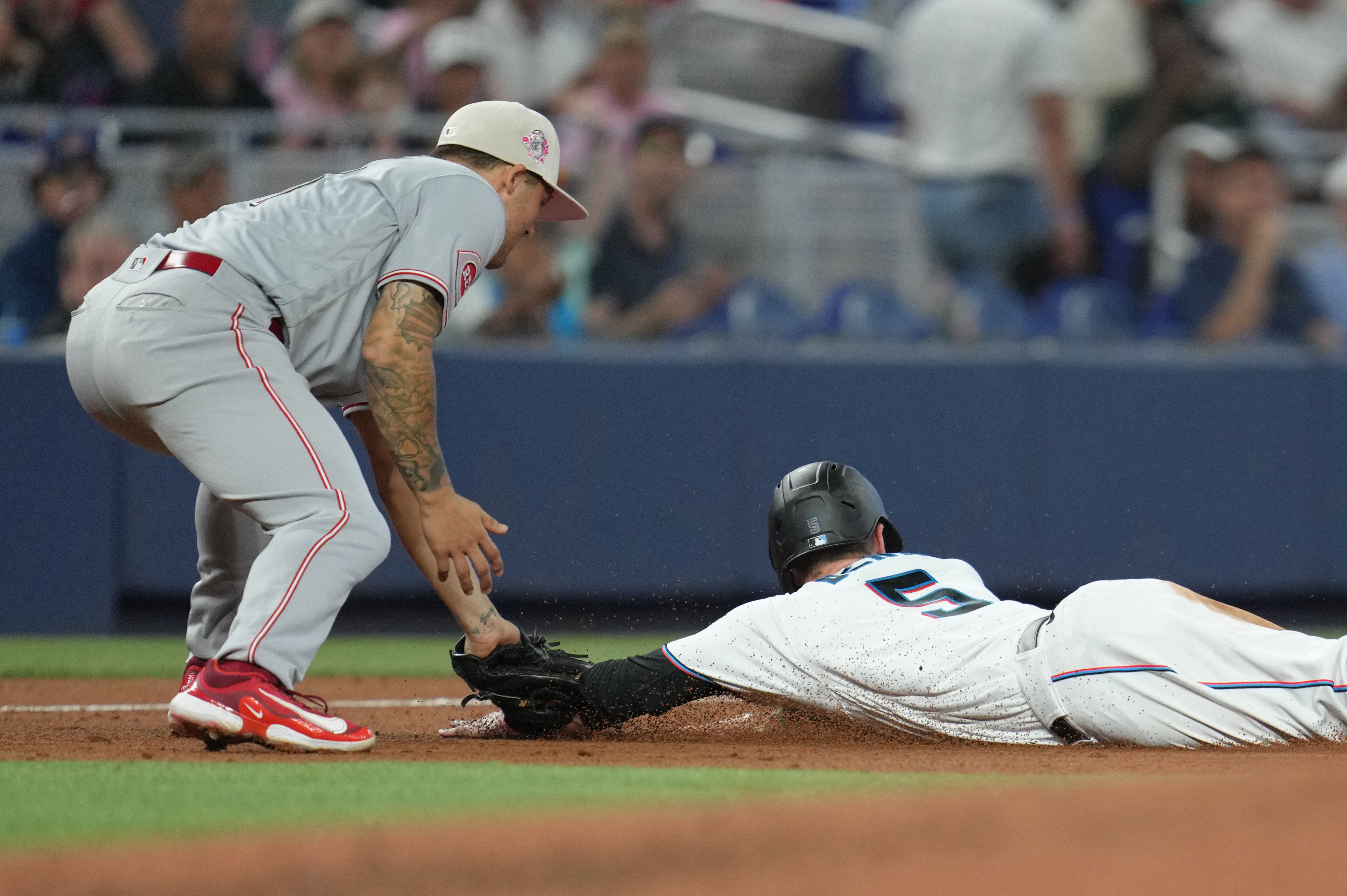 Hard-luck Garrett Cooper heading to injured list again; Marlins