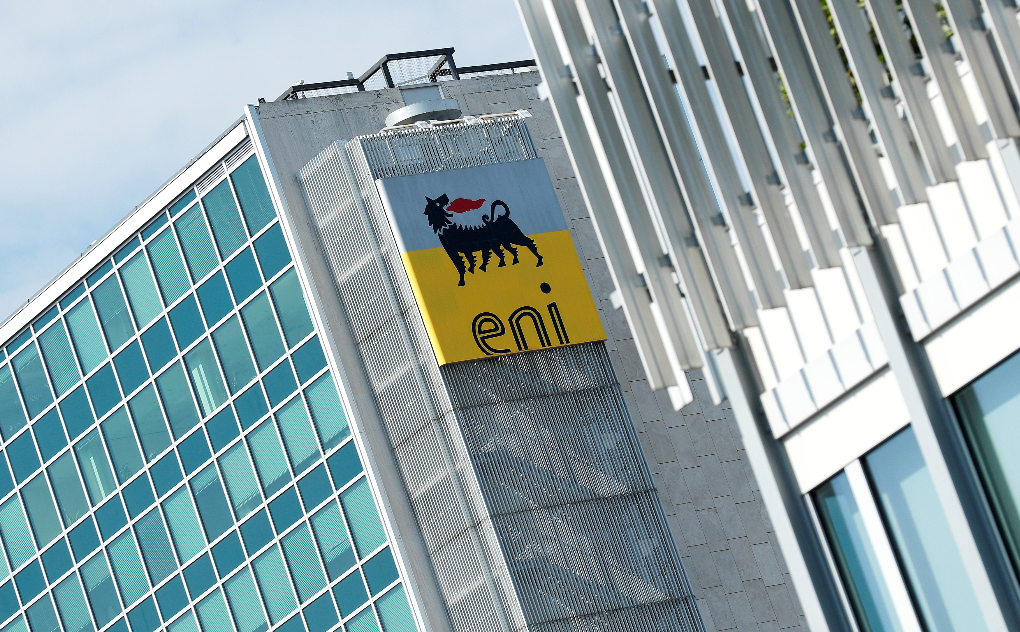 Italian energy company Eni headquarters is seen in Rome