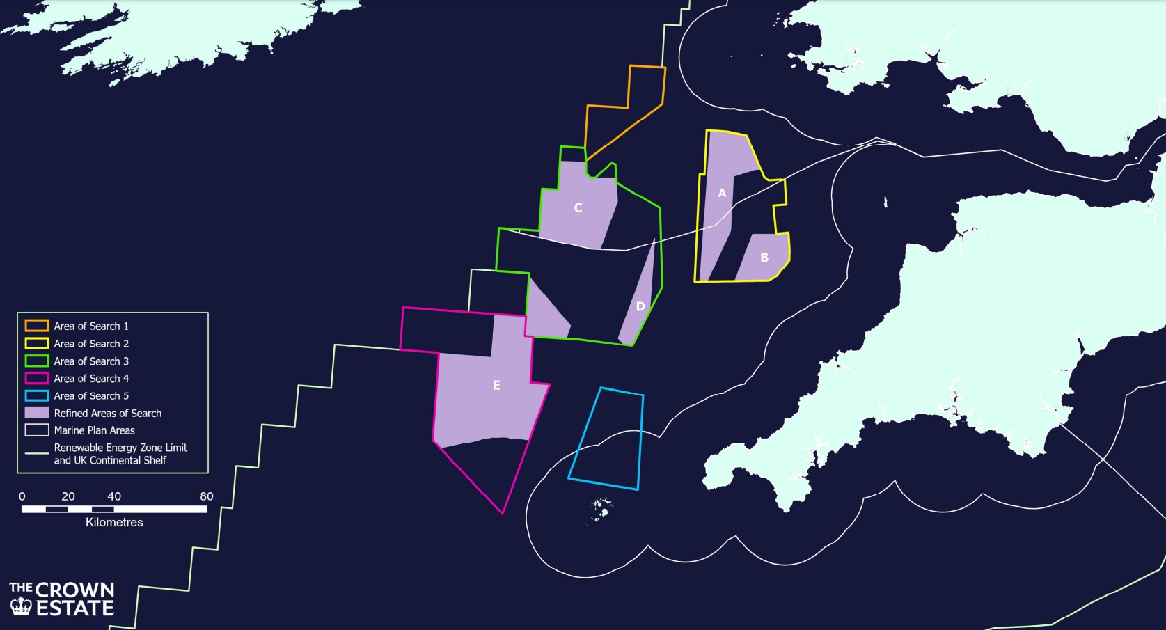 UK Celtic Sea: Refined search areas for offshore wind