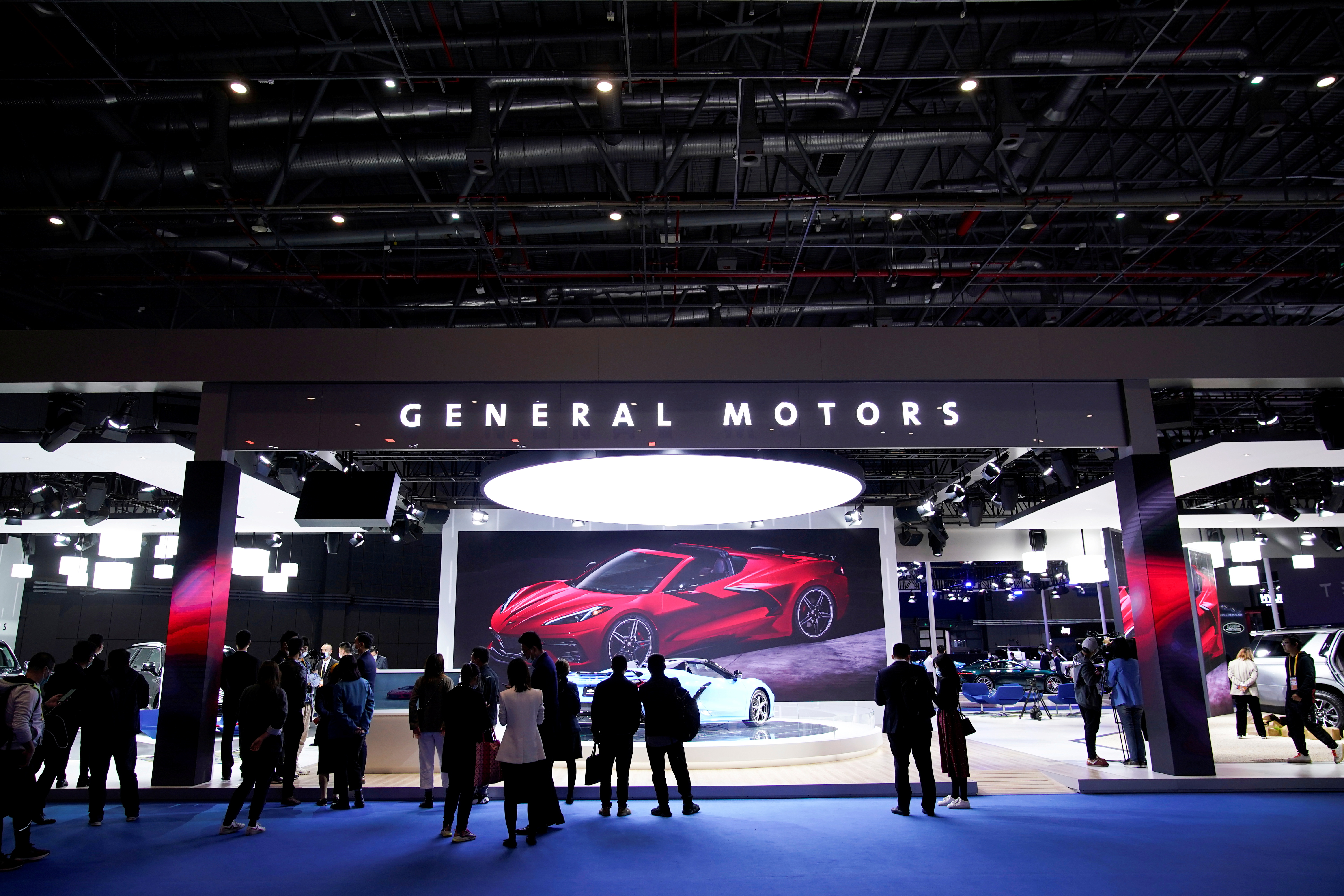General Motors sign is seen at the third China International Import Expo (CIIE) in Shanghai
