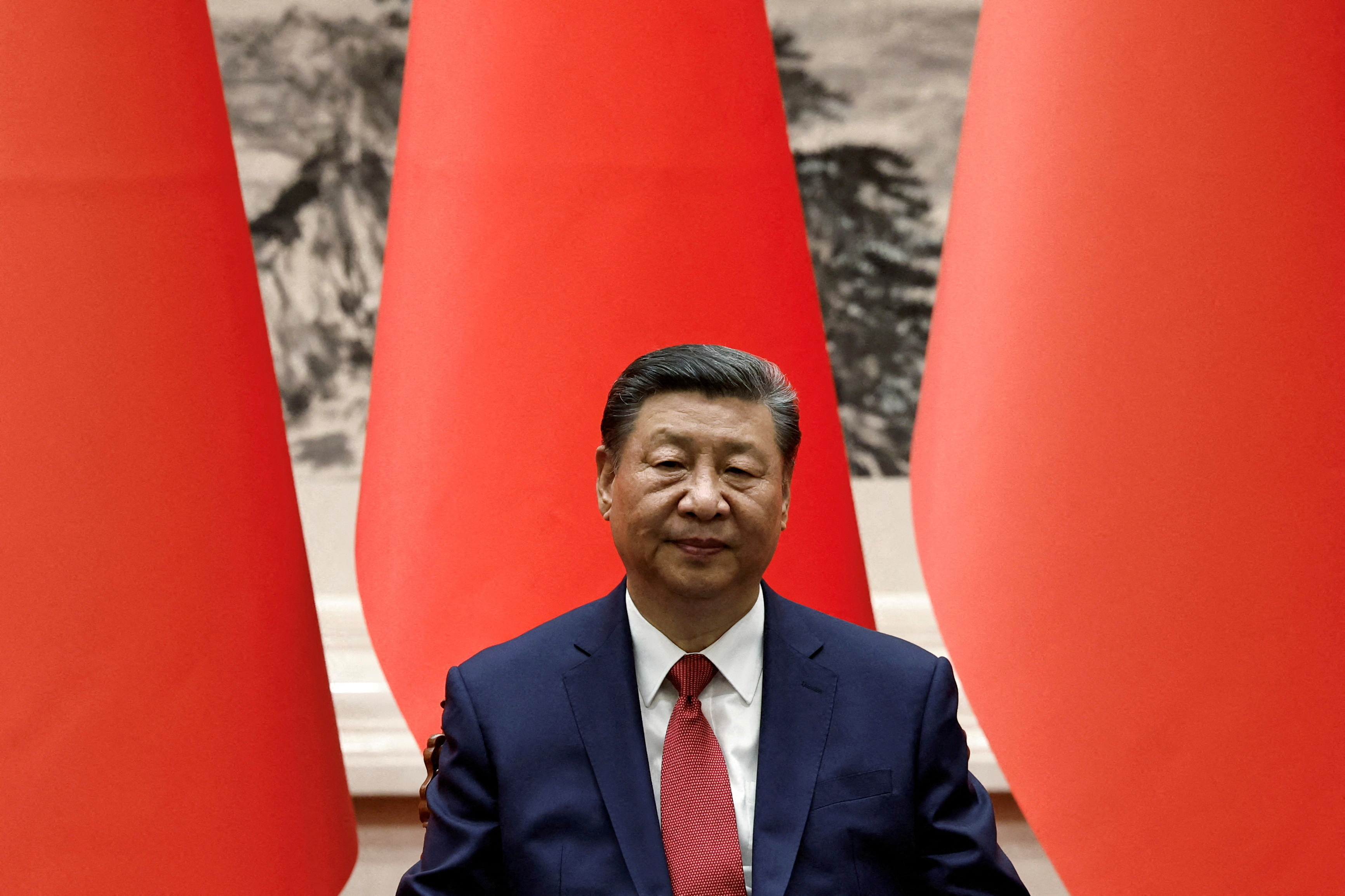 Chinese President Xi Jinping attends a signing ceremony in Beijing