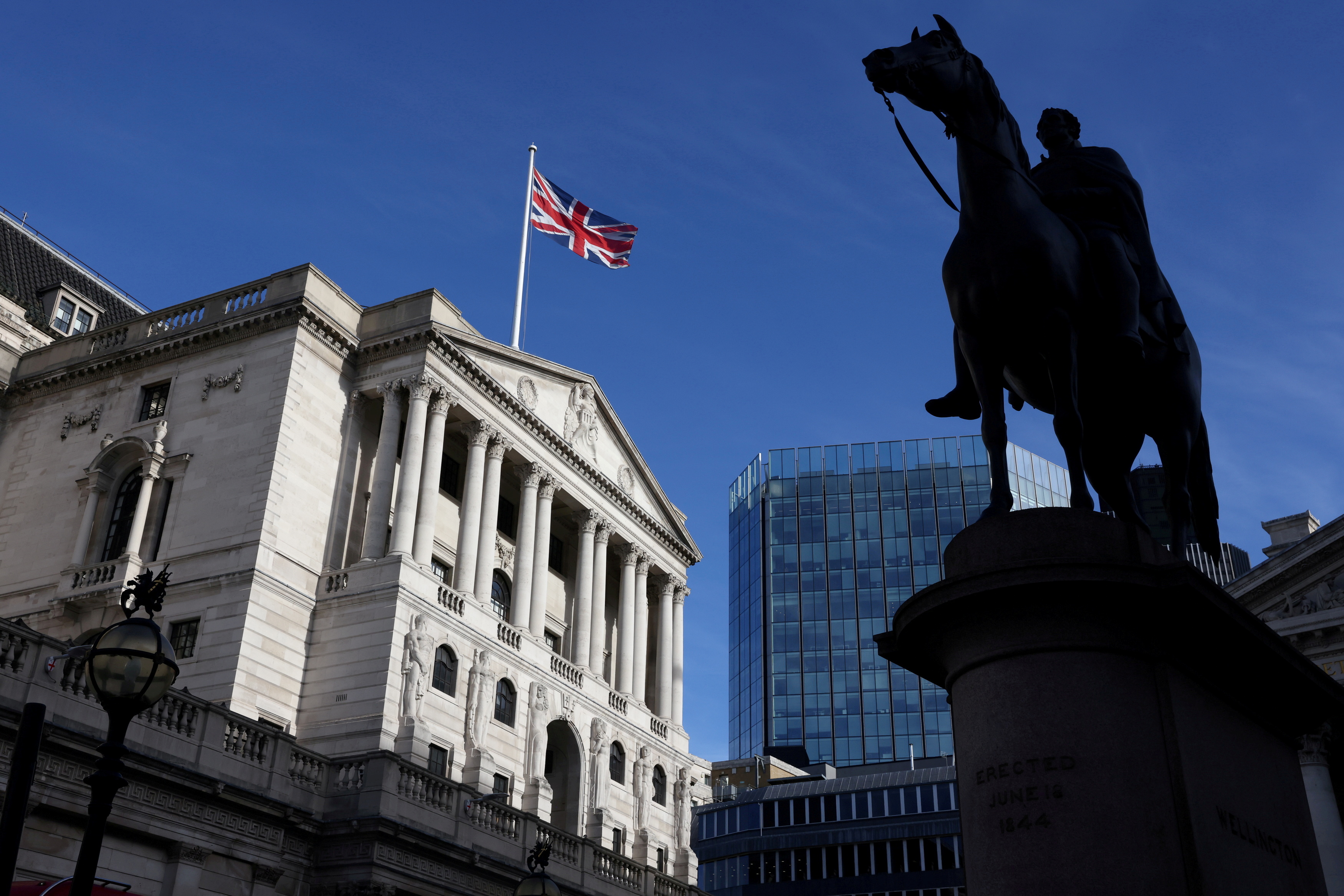 General view of the Bank of England in London, Britain, October 22, 2021. REUTERS/Tom Nicholson/File Photo