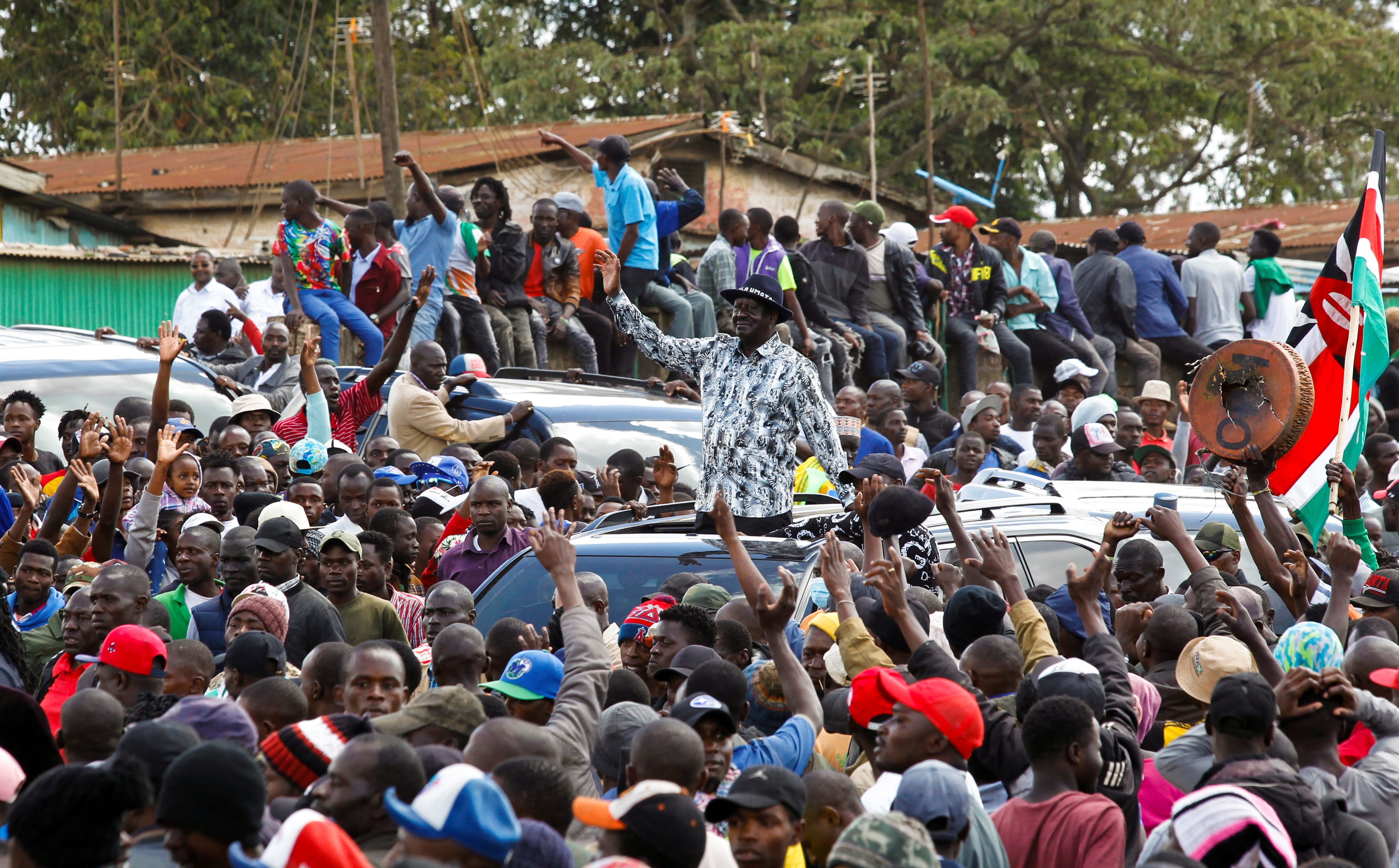 Kenyan opposition alliance holds rally ahead of talks with government in Nairobi