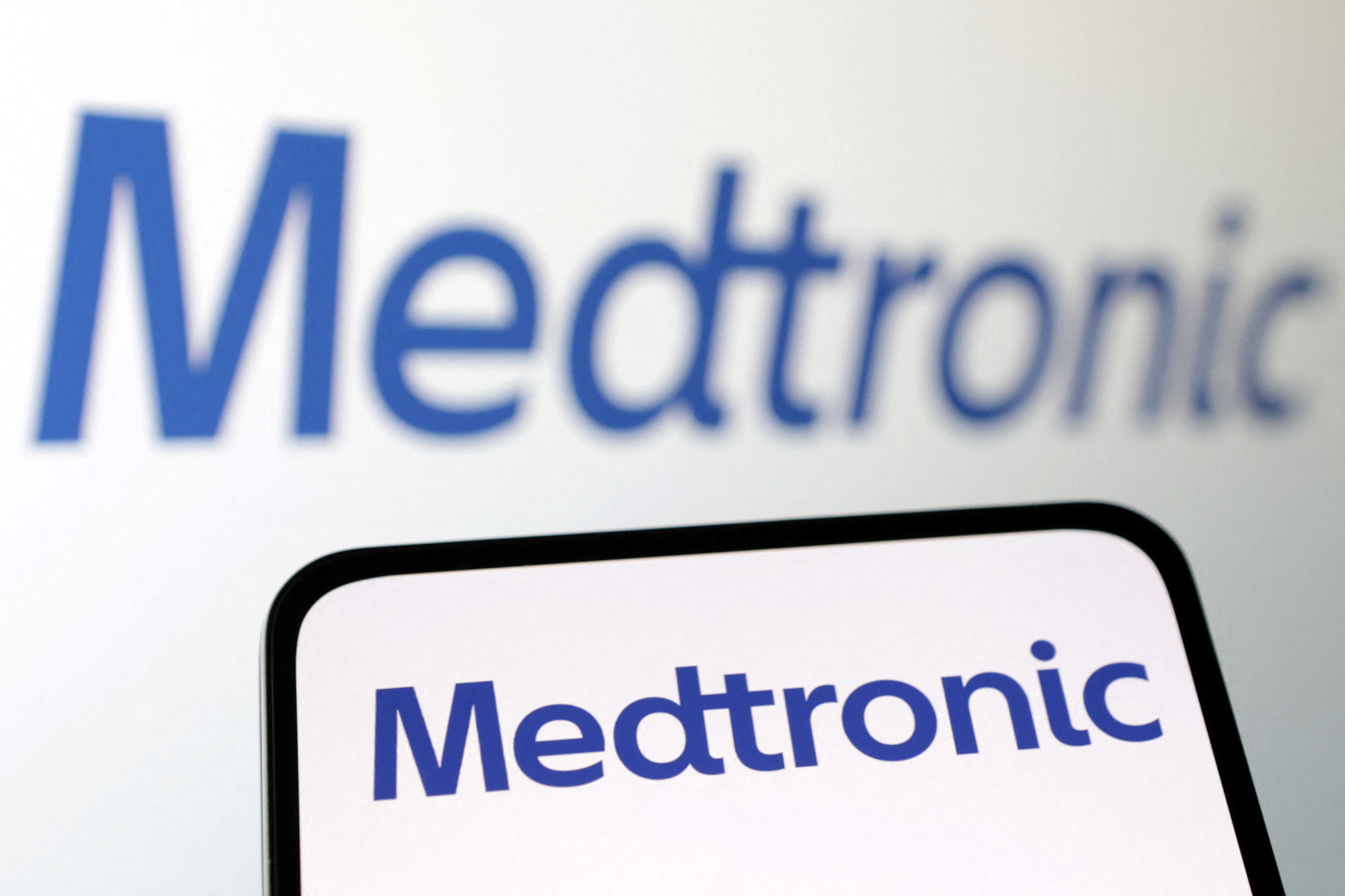 Illustration shows Medtronic Plc logo