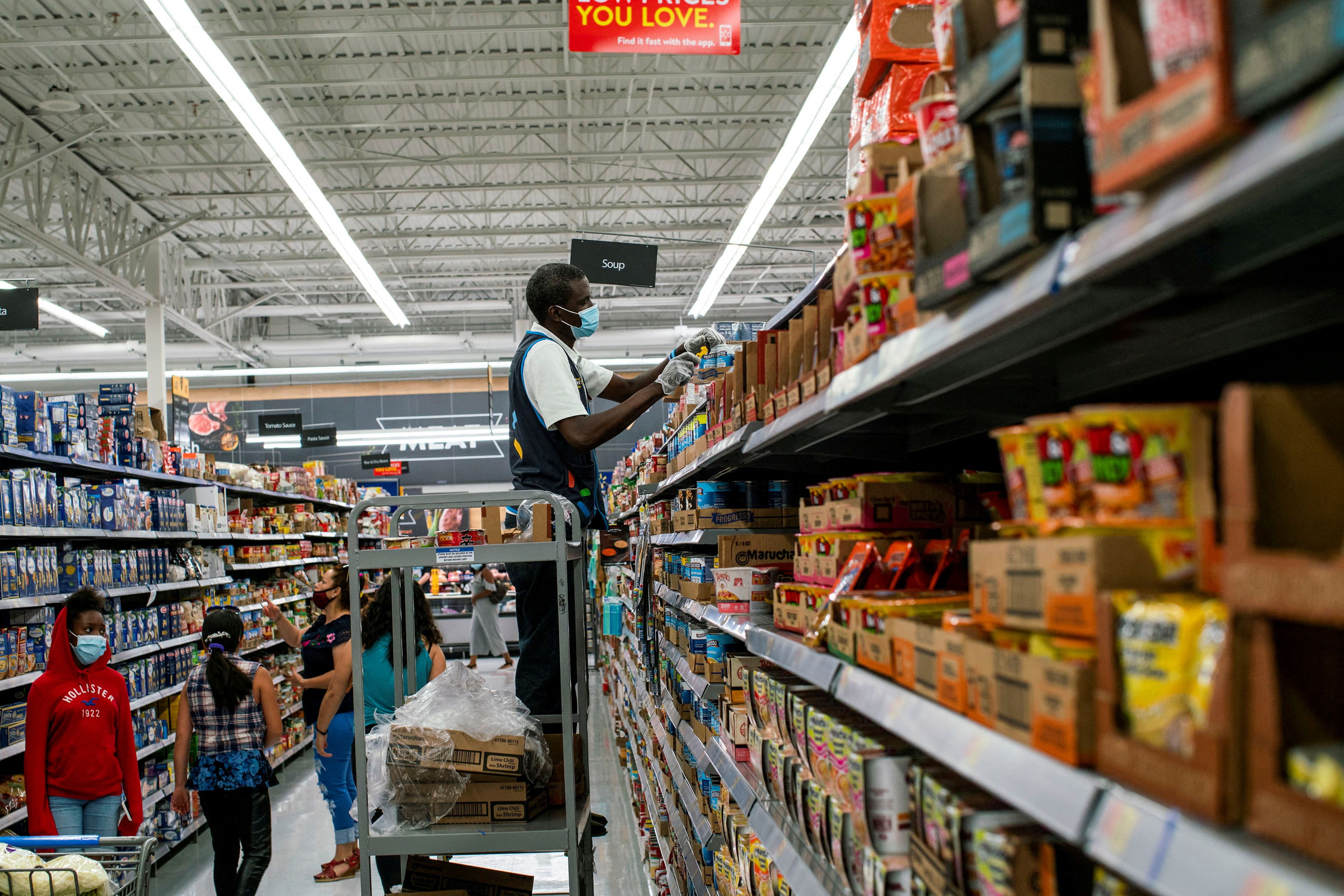 Why do Walmart shoppers enter on the left and exit on the right