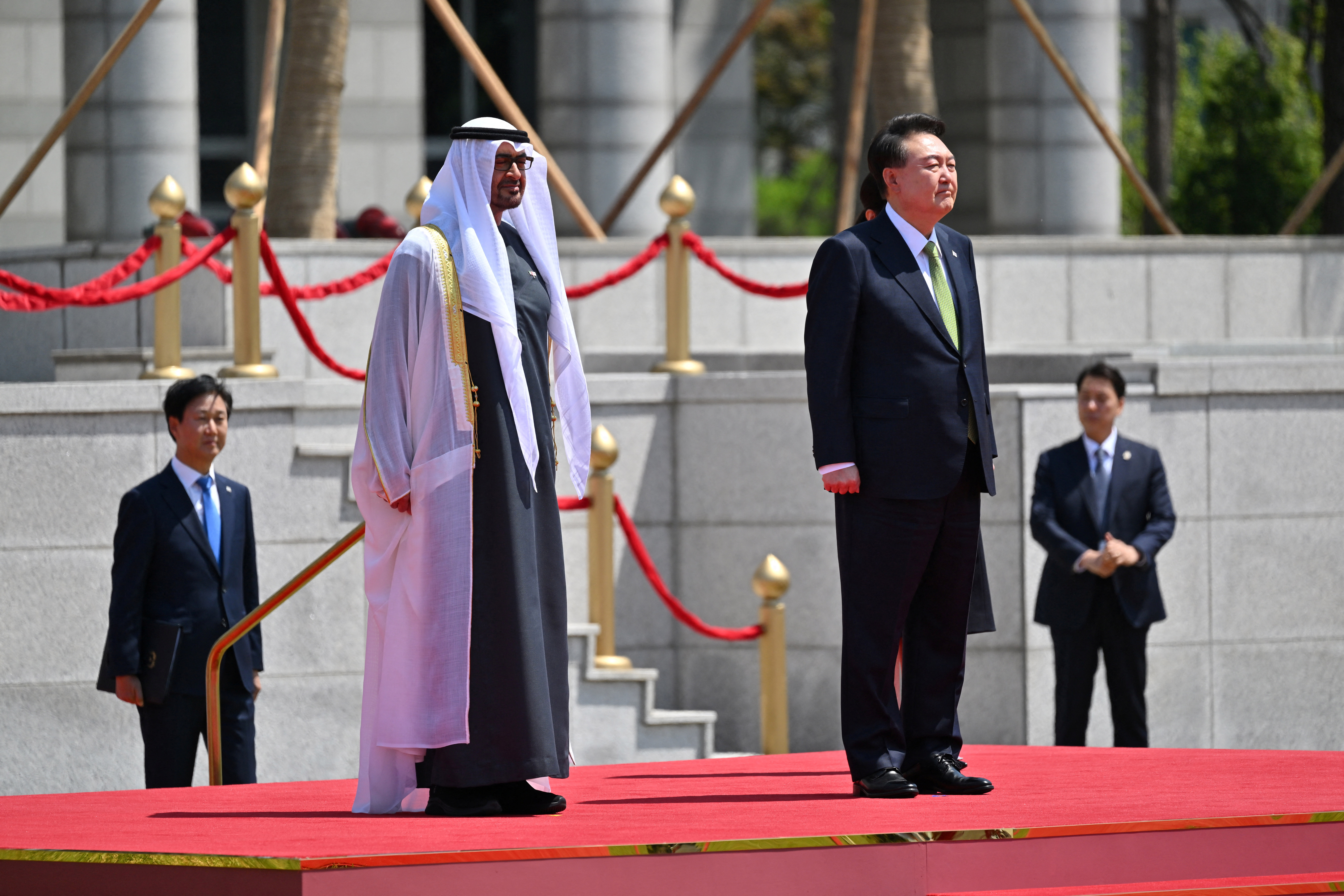 UAE President Sheikh Mohamed bin Zayed Al Nahyan visits South Korea
