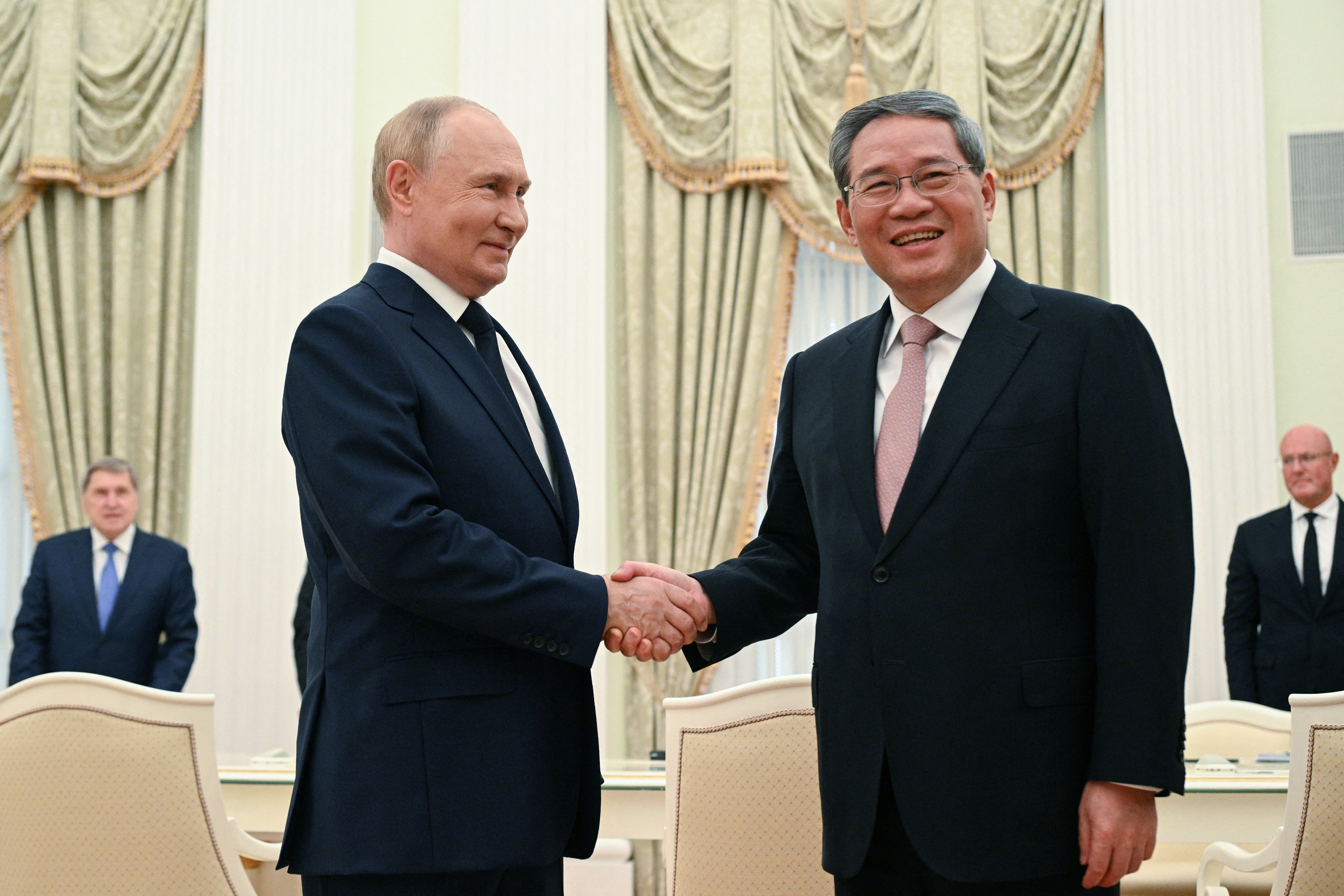 Russia's President Vladimir Putin and China's Premier Li Qiang meet in Moscow