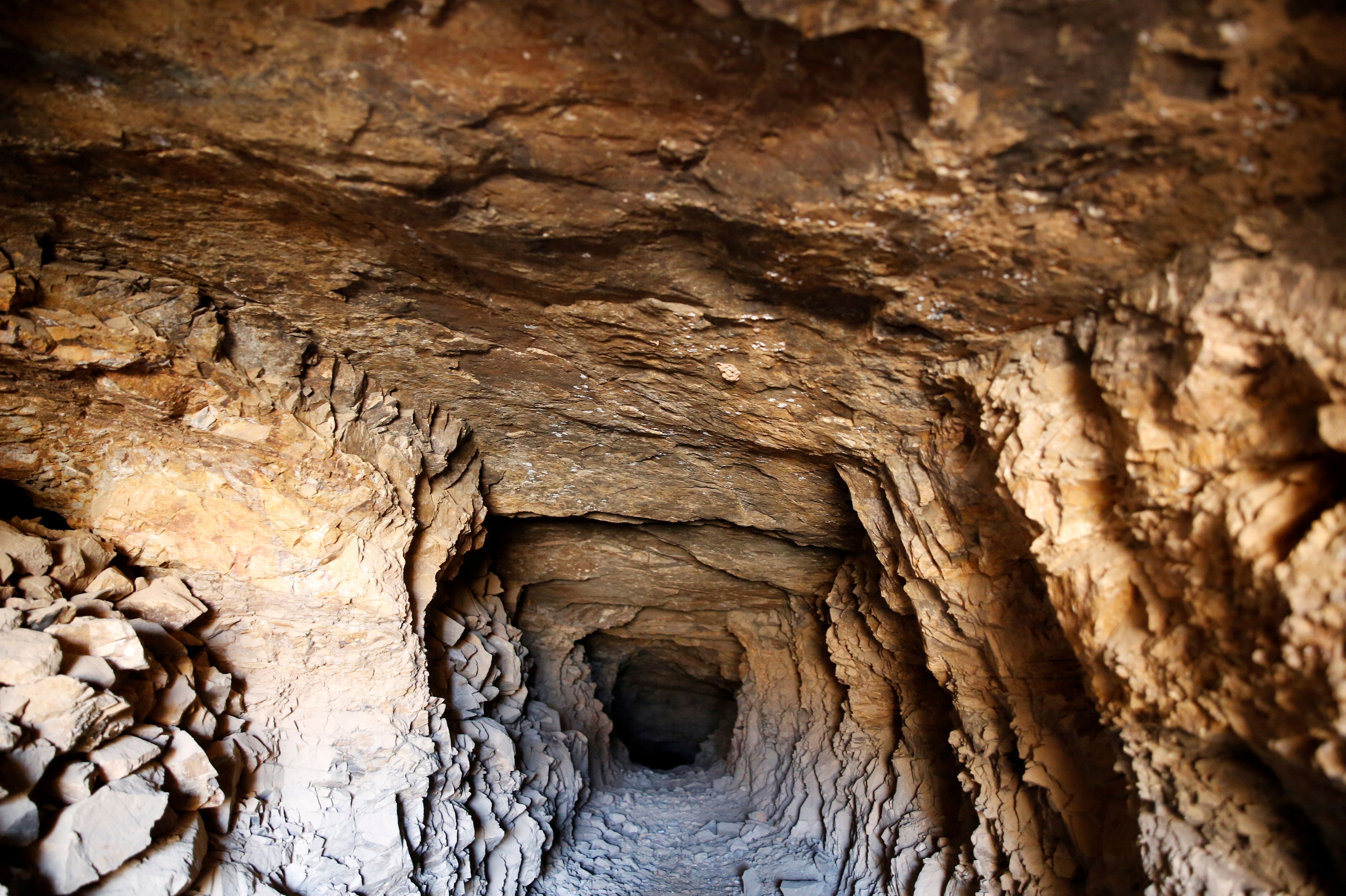 inside a gold mine