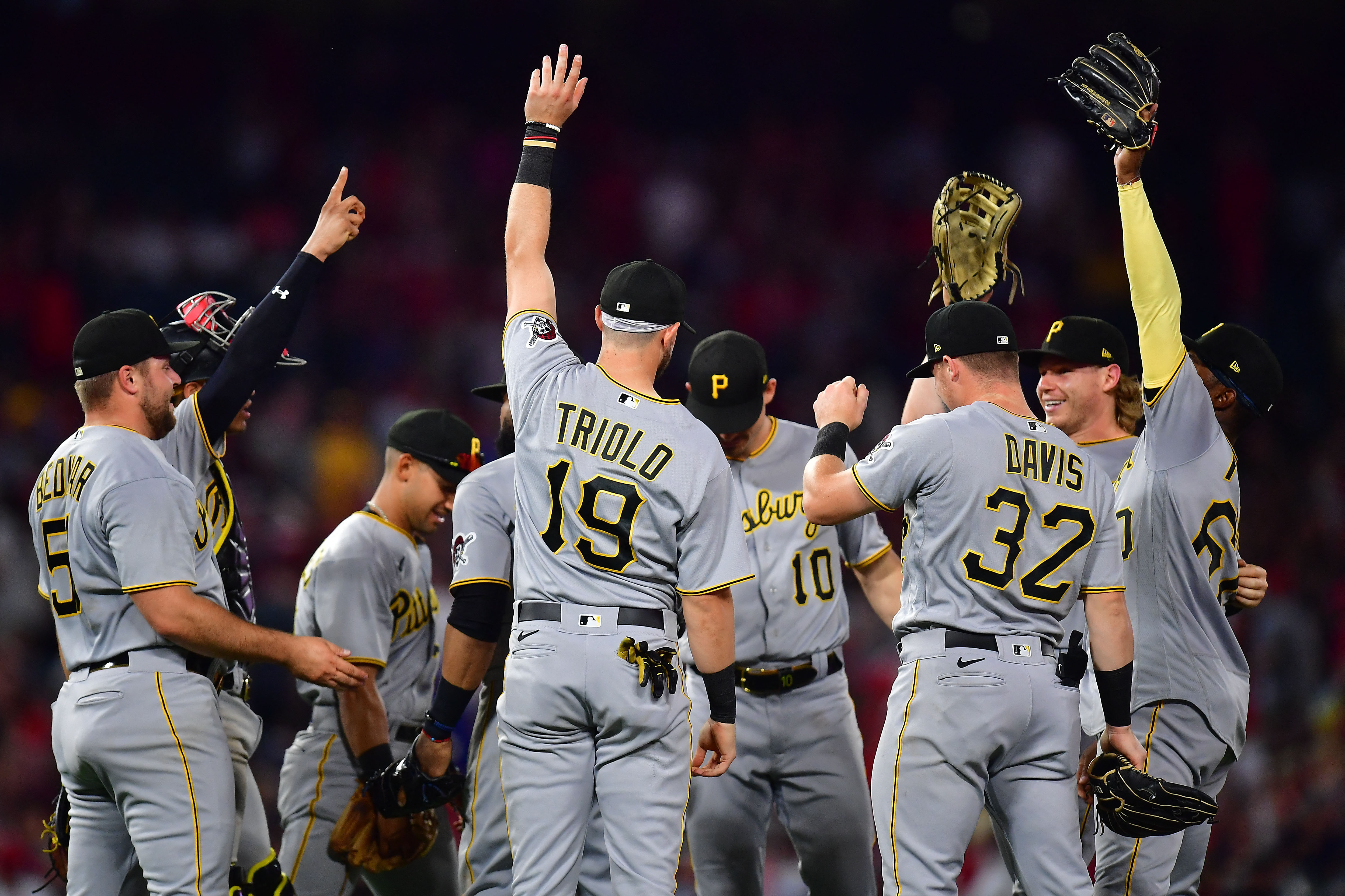 Five Pirates pitchers combine to stymie Angels