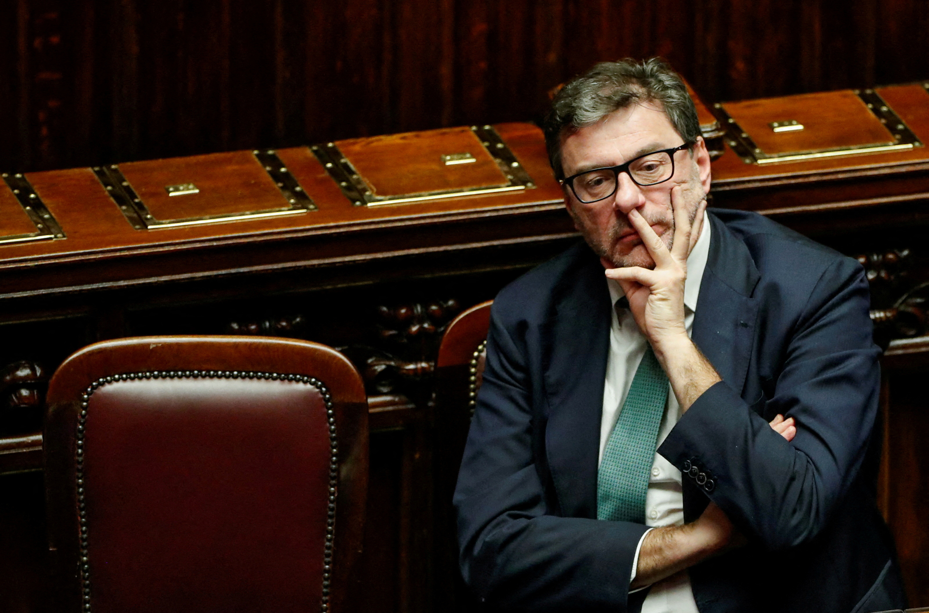 Italian Economy Minister Giancarlo Giorgetti