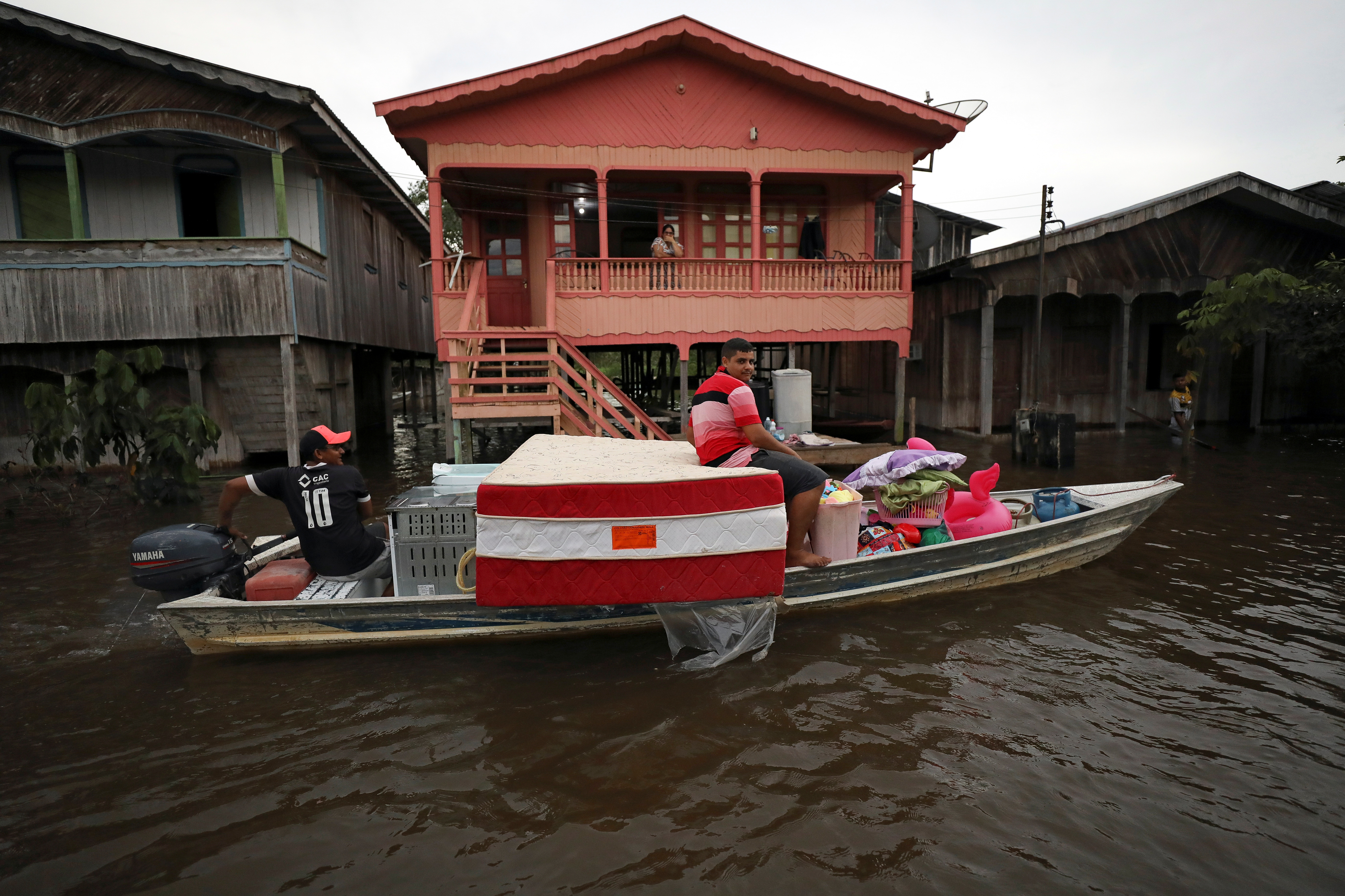 Flooded towns in Amazonas state