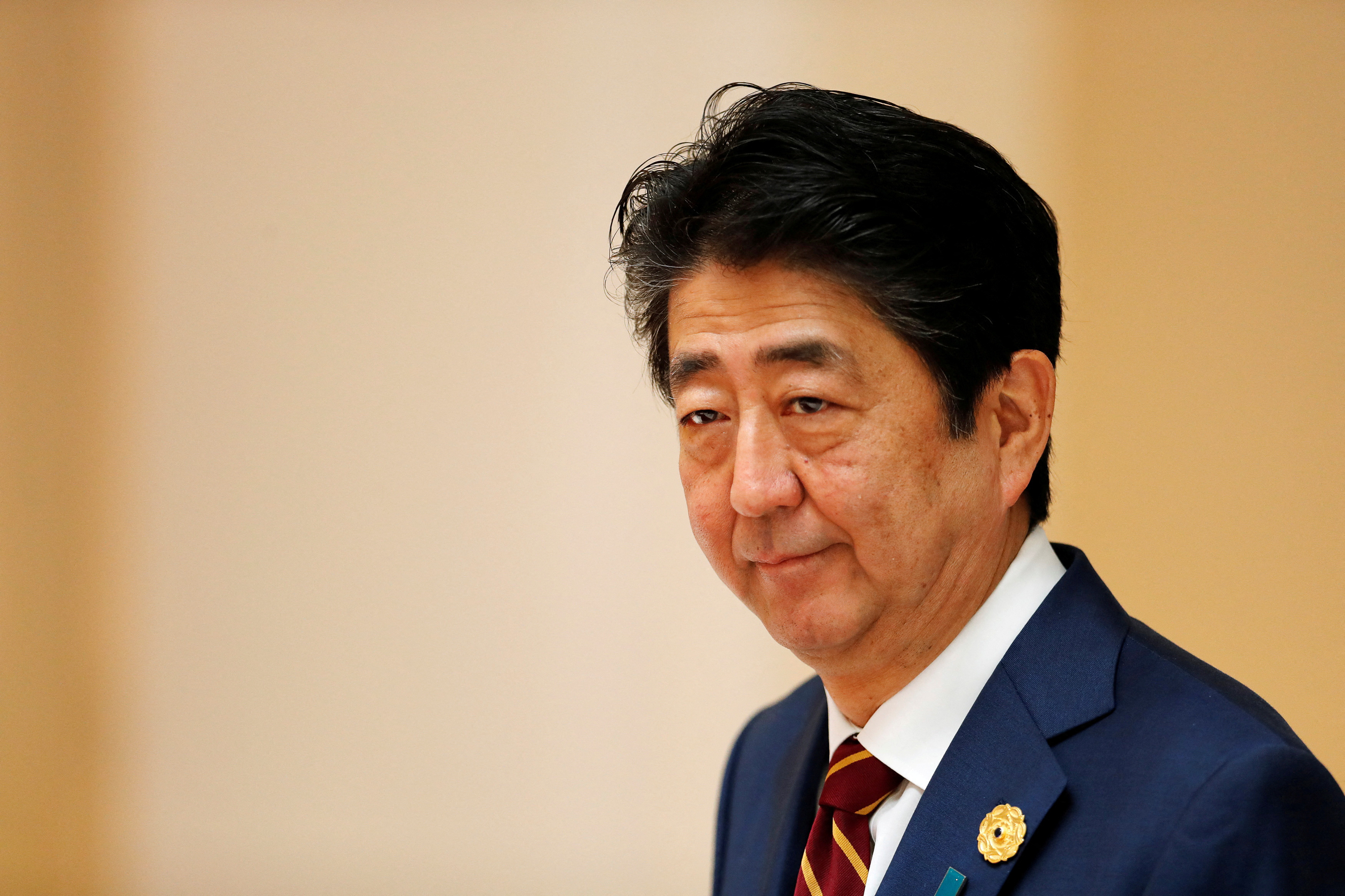 Japan's Prime Minister Shinzo Abe attends the APEC Economic Leaders' Meeting in Danang, Vietnam