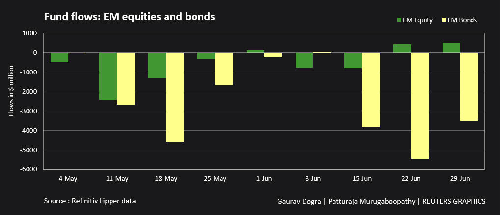 Fund flows: EM equities and bonds