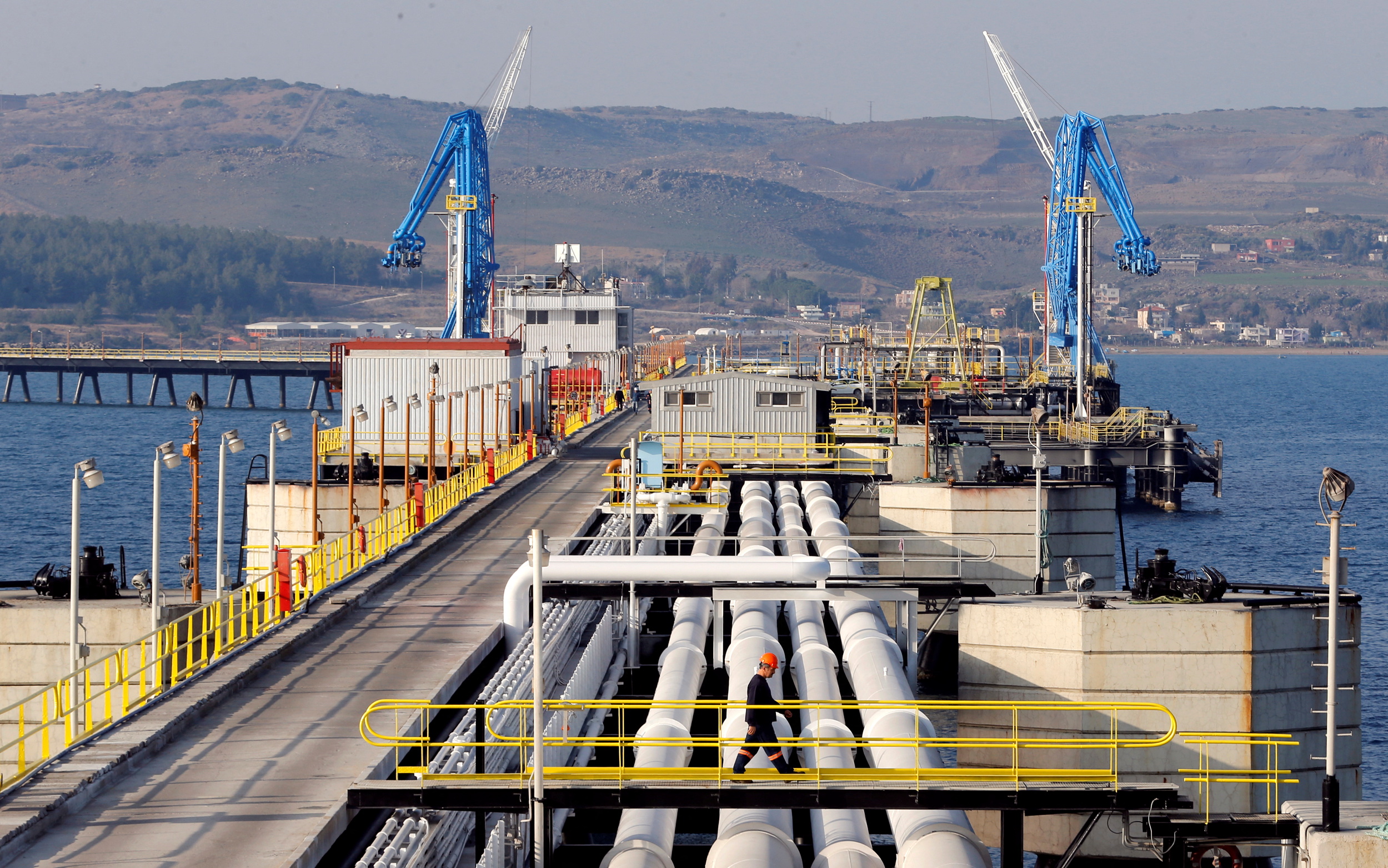 General view at Turkey's Mediterranean port of Ceyhan