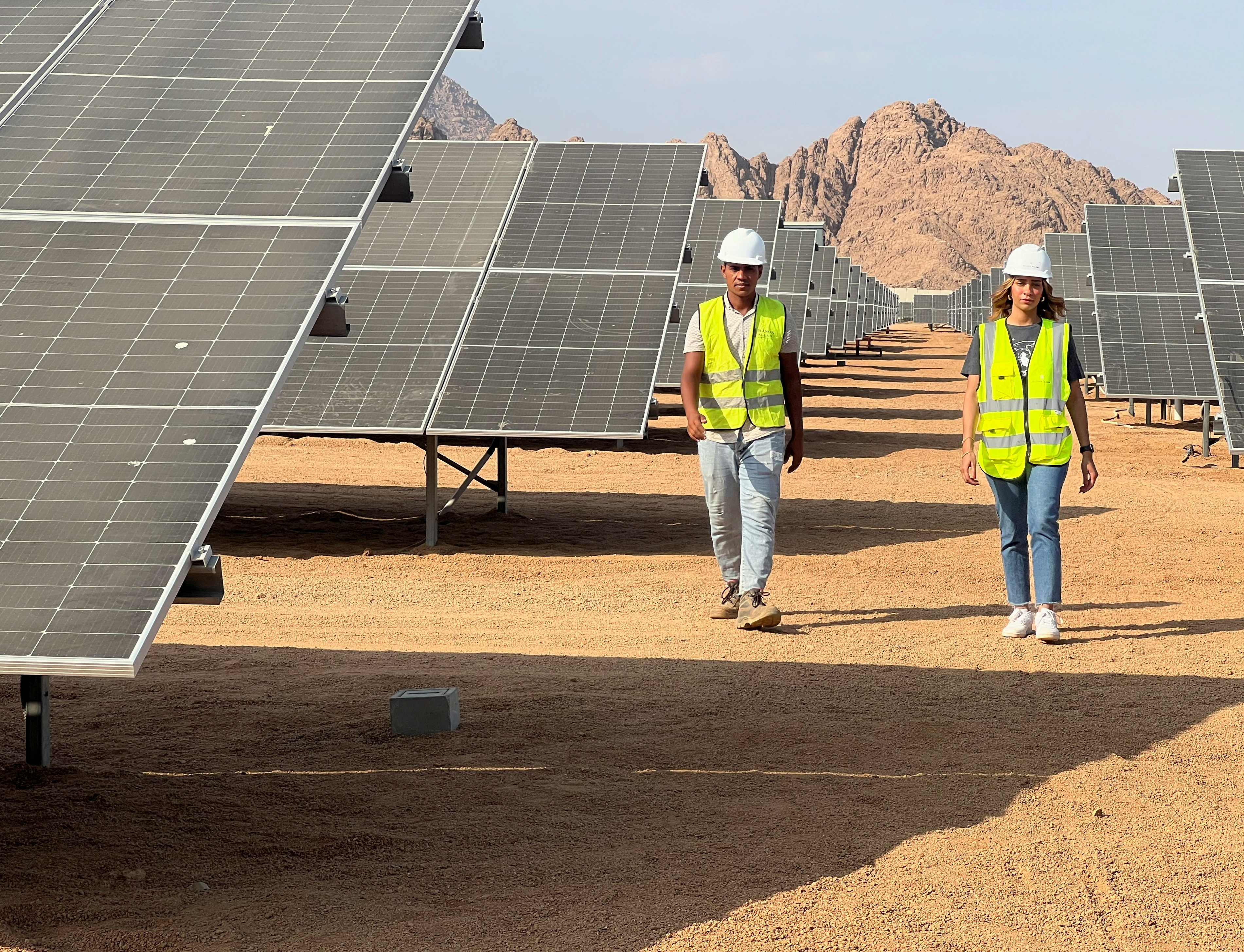 Solar panels in Sharm El-Sheikh 