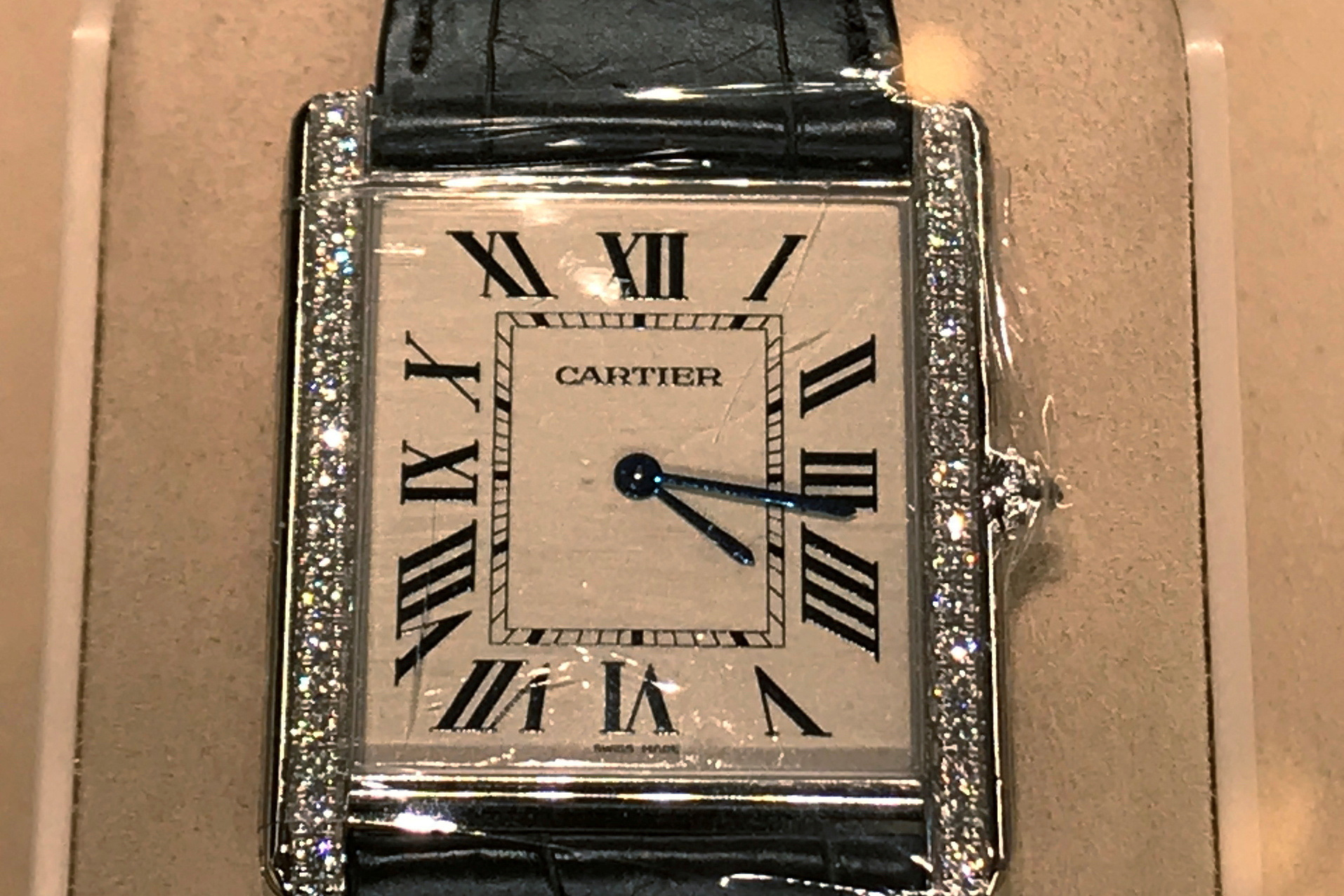 Items at the Cartier store are pictured in the Manhattan borough of New York City