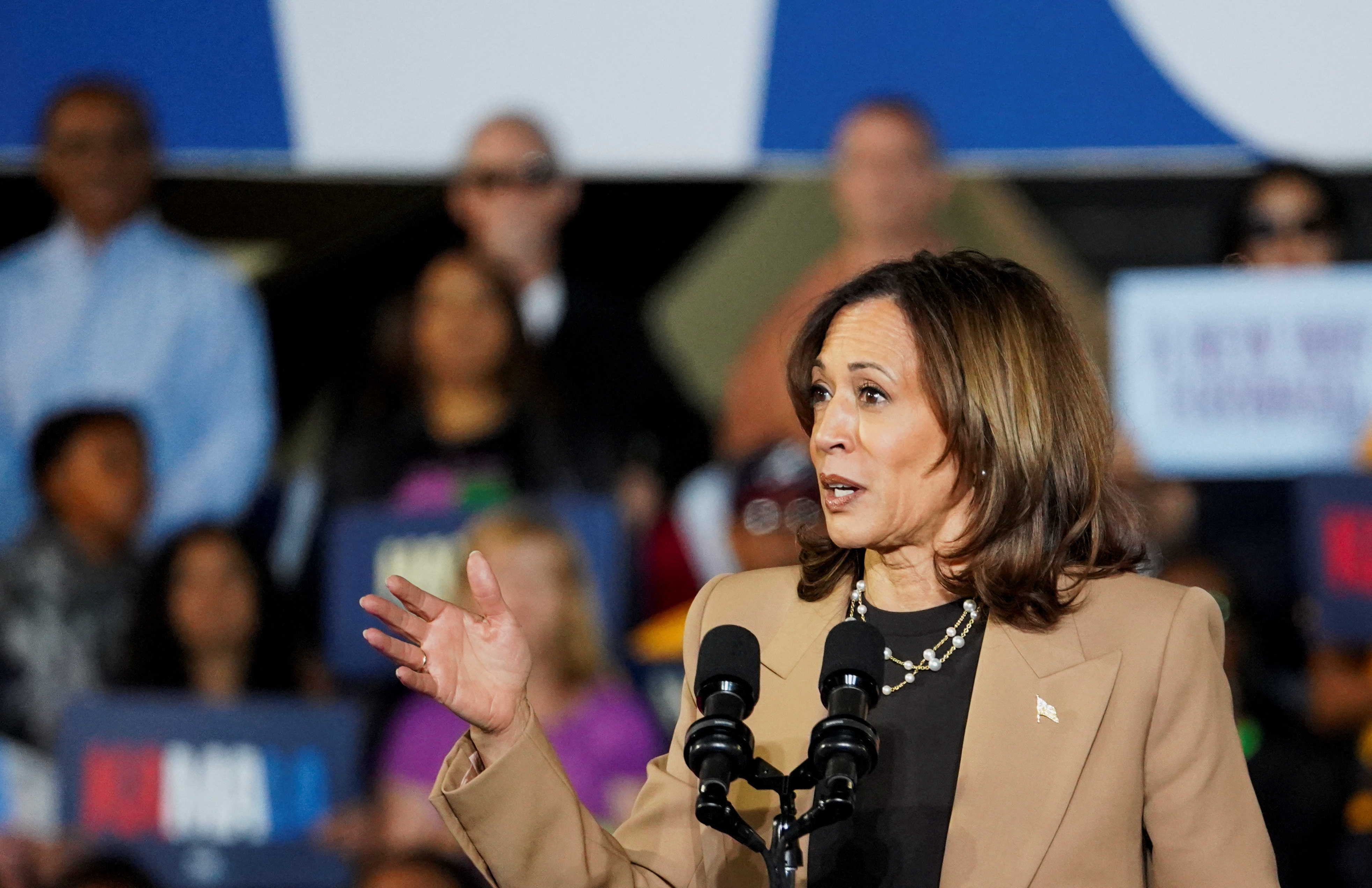 Trump gains with Hispanic men, Harris up with white women, Reuters