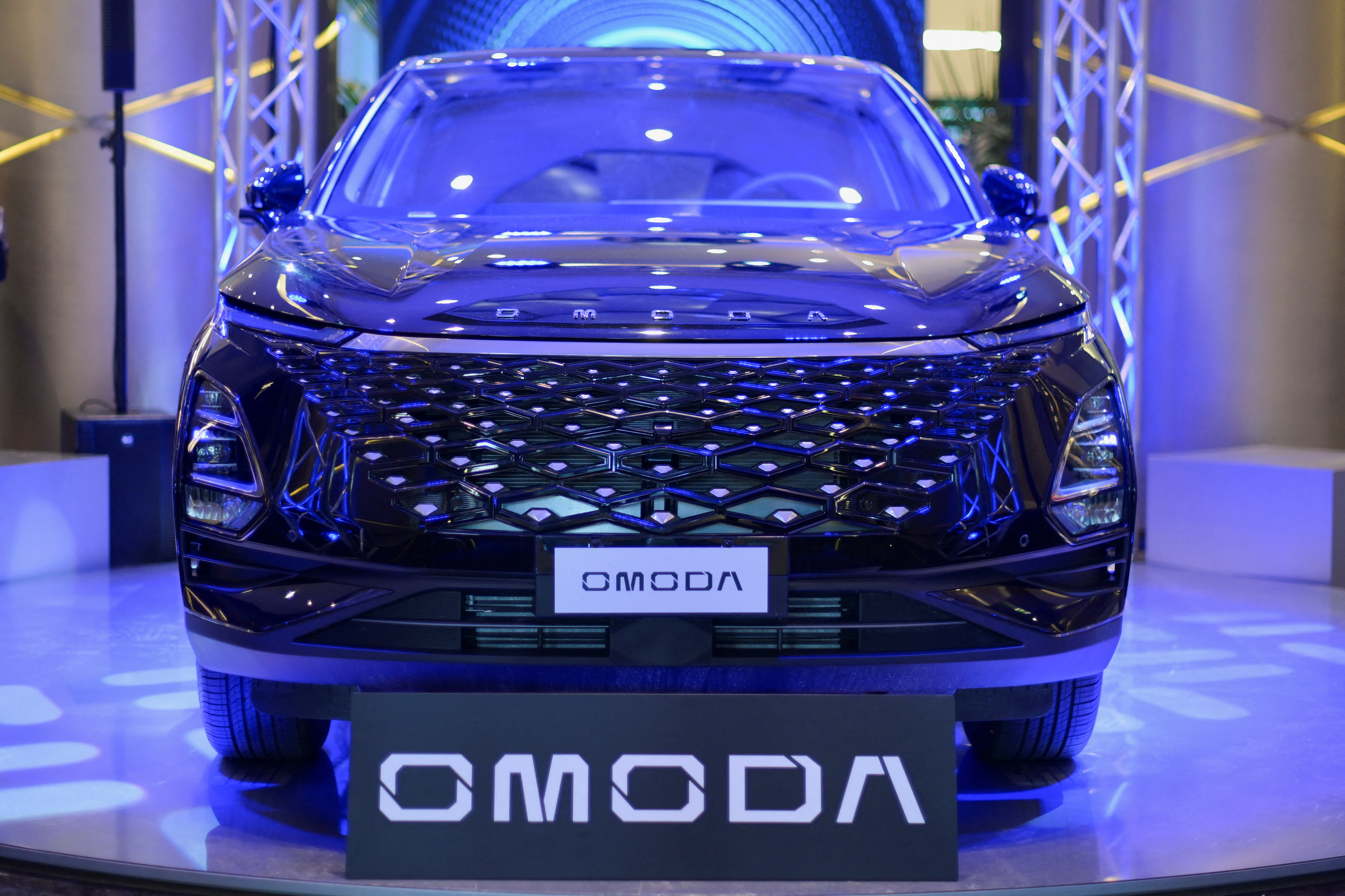 Chinese automaker Chery holds an event to launch its Omoda and Jaecoo cars on the Italian market