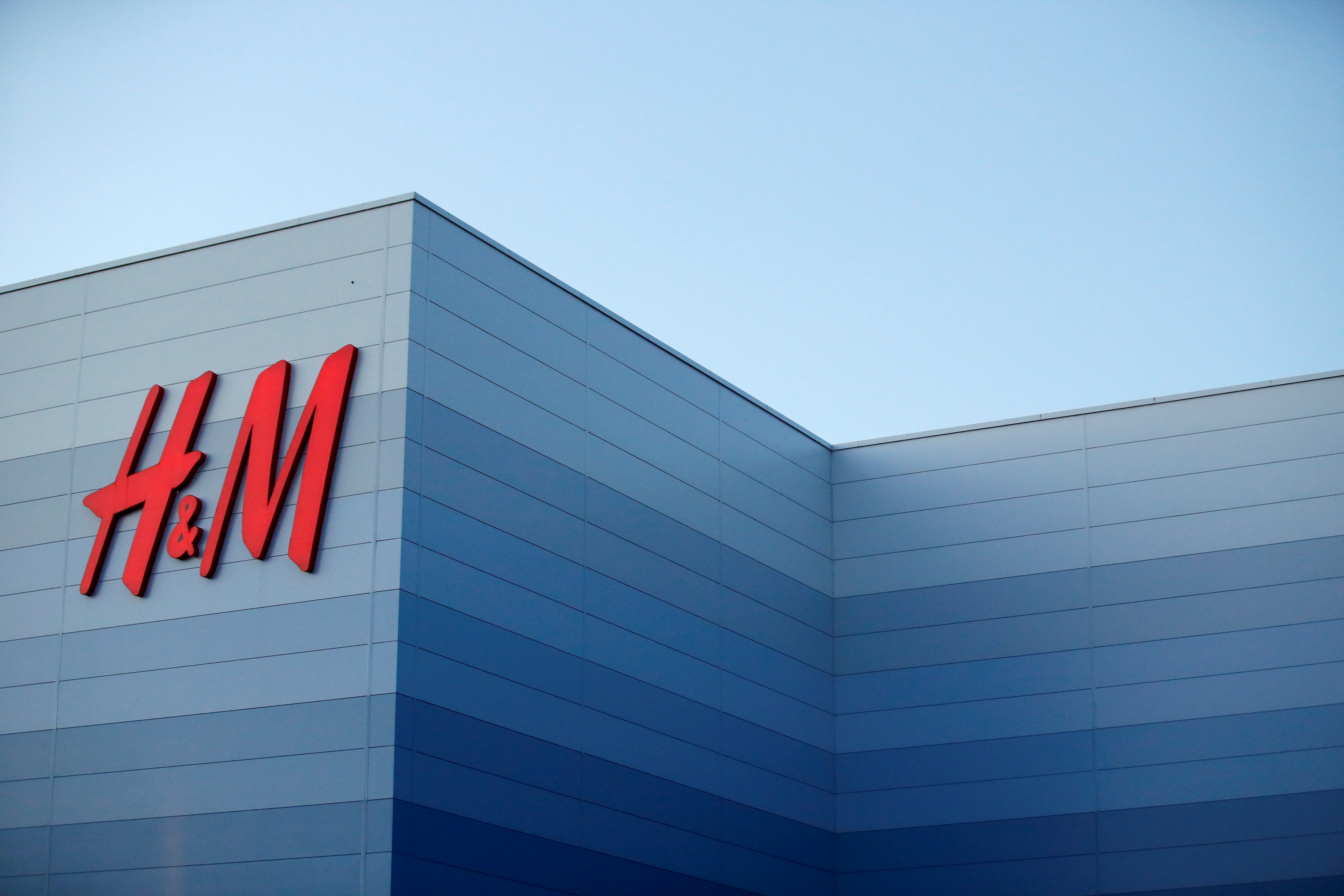 A view shows an H&M warehouse at Magna Park in Milton Keynes