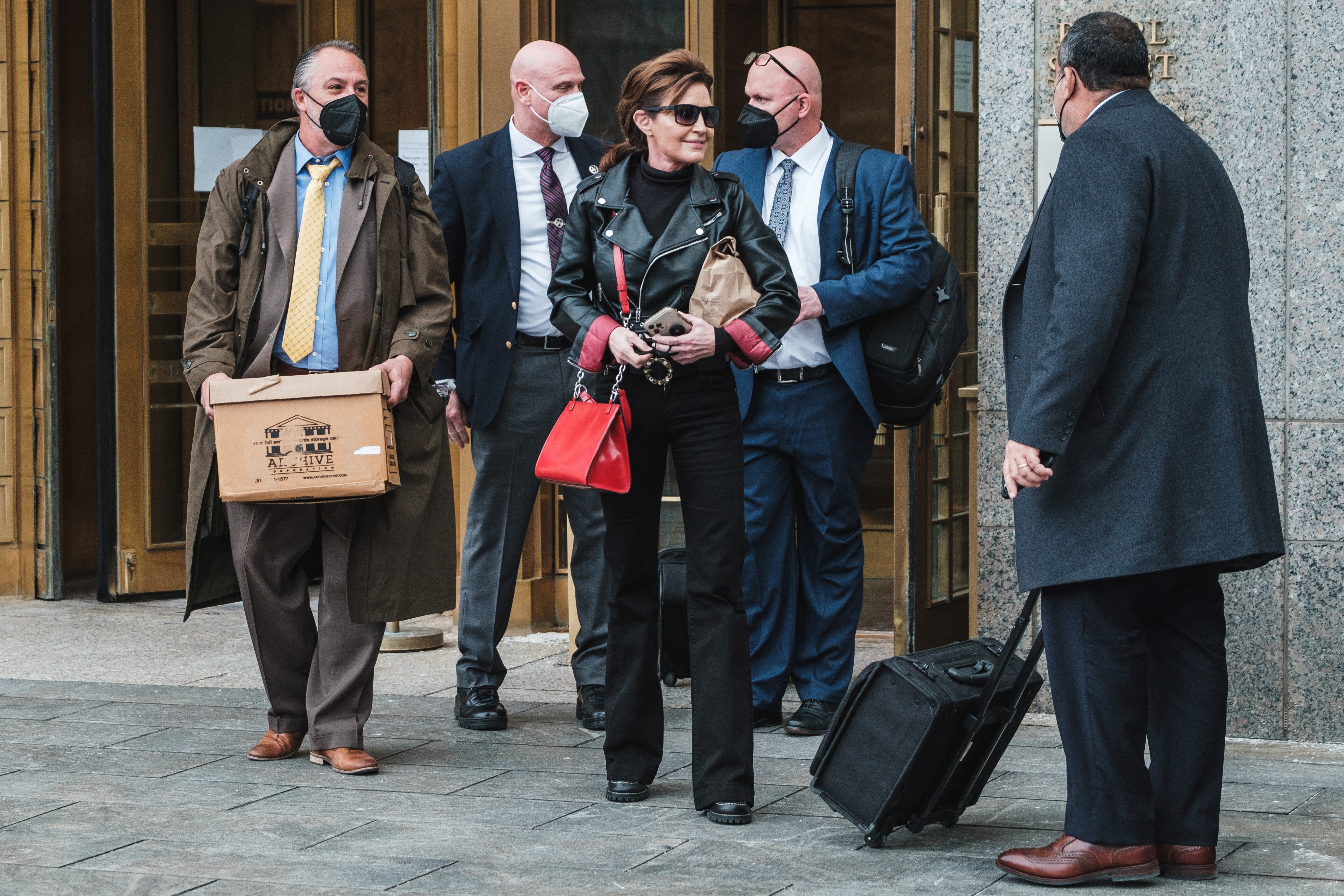 Sarah Palin in court in New York City