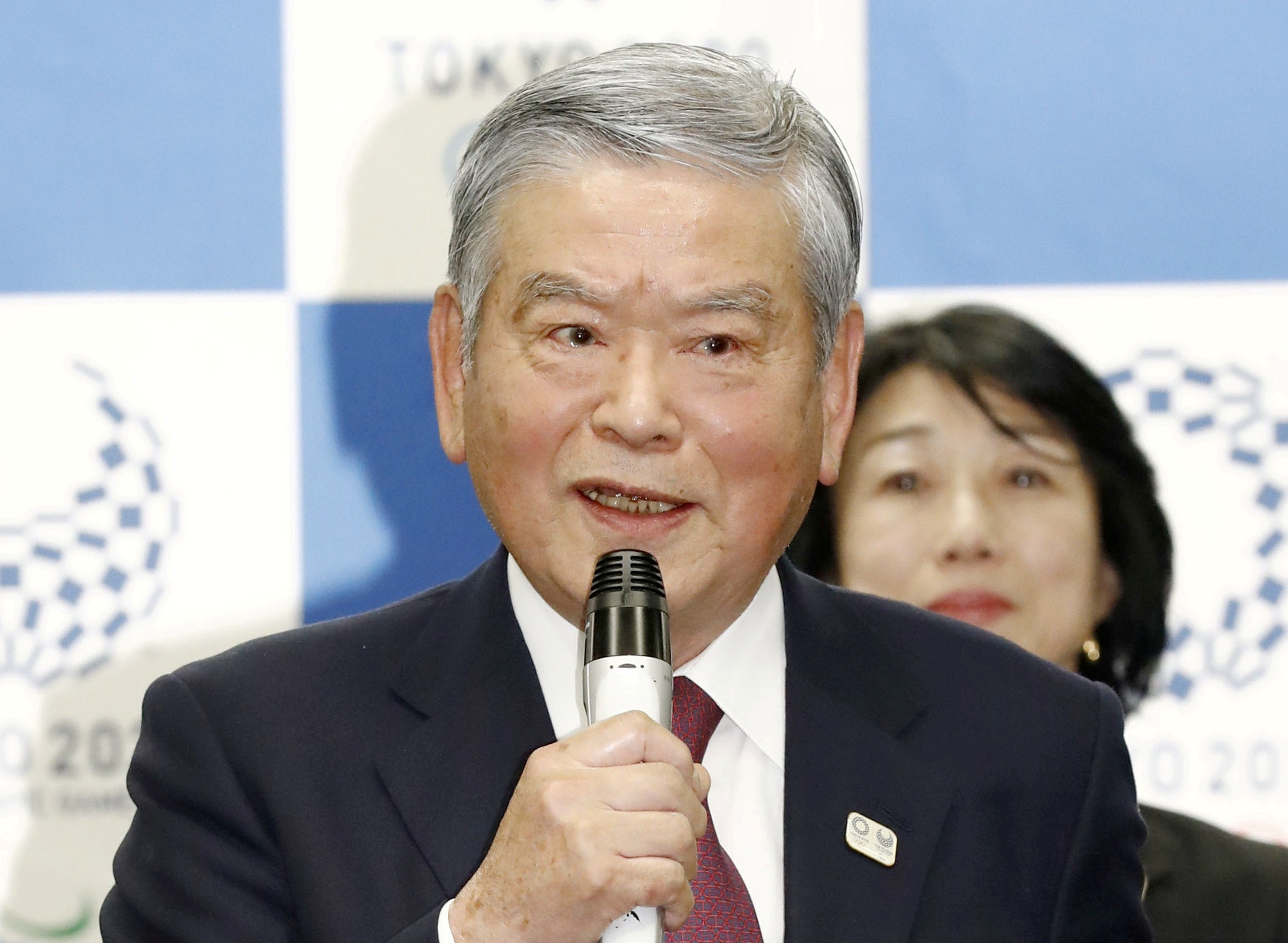 Saburo Kawabuchi, Tokyo 2020 Olympic Games athletes village mayor and former Japan Football Association president, speaks during a news conference in Tokyo