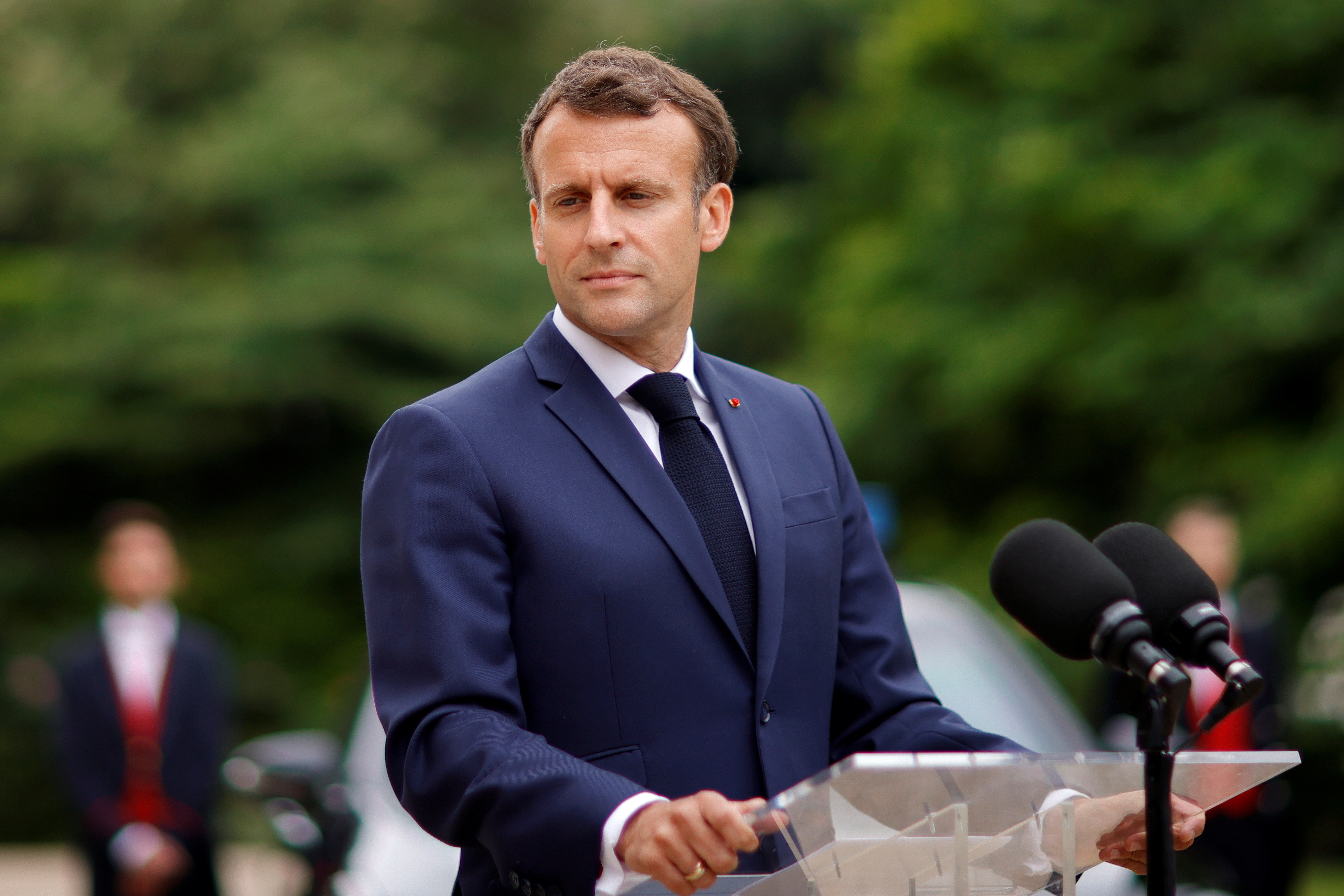 French President Macron meets European Commission President von der Leyen in Paris