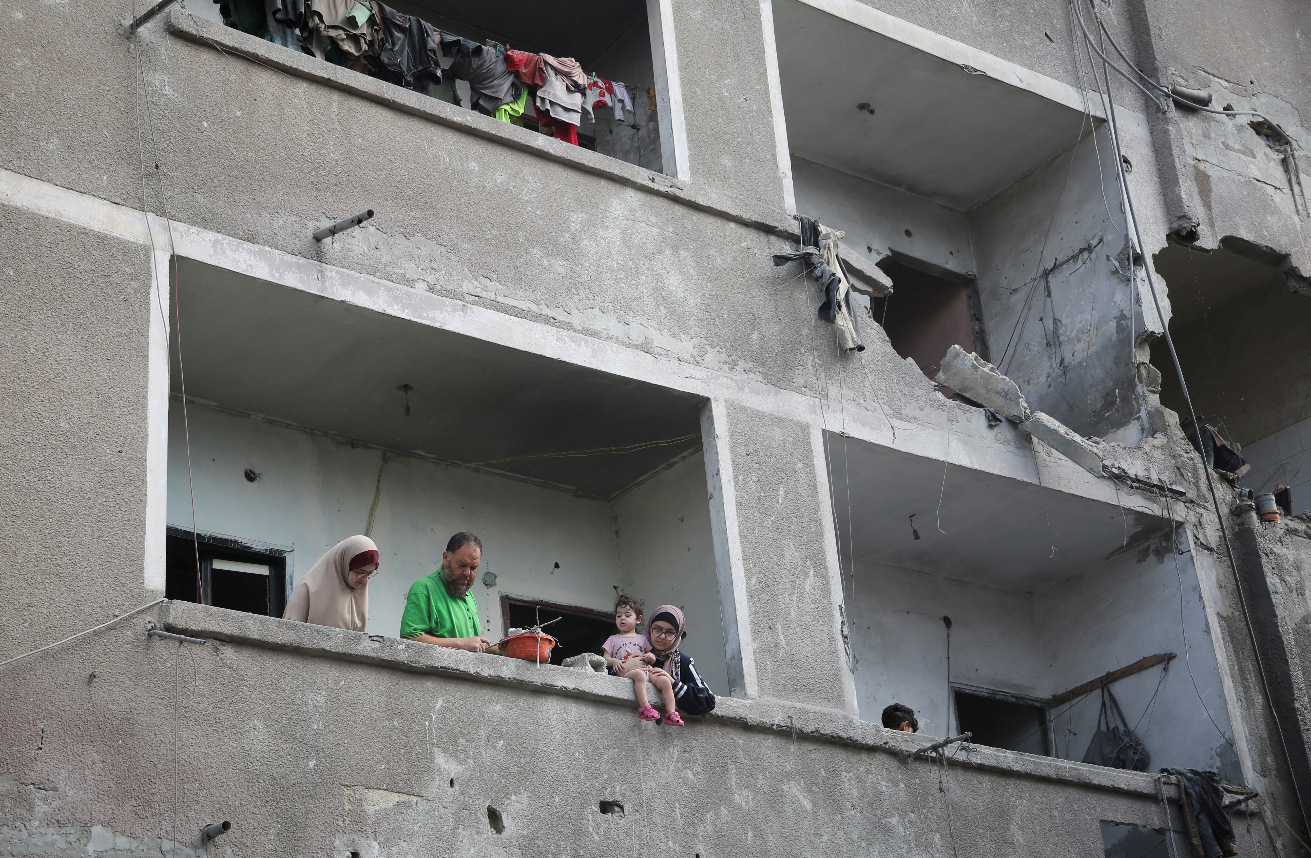 Site of an Israeli strike on a house, amid the ongoing conflict between Israel and the Palestinian Islamist group Hamas, in Rafah, in the southern Gaza Strip